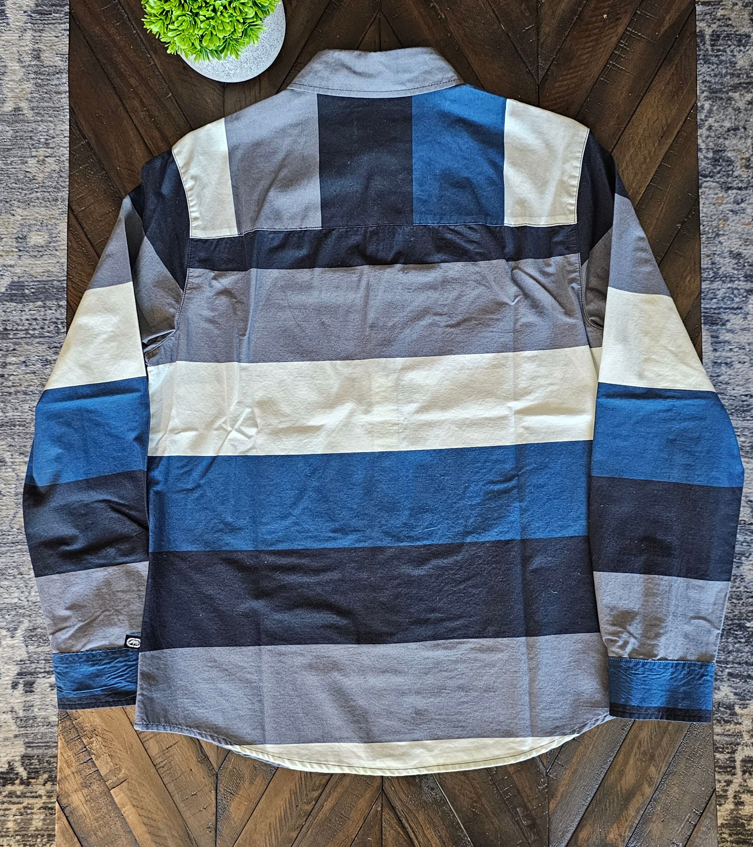 Ecko Unltd. Eckō Unltd. Long Sleeve Striped 100% cotton, Men's Small EUC Size US S / EU 44-46 / 1 - 7 Thumbnail