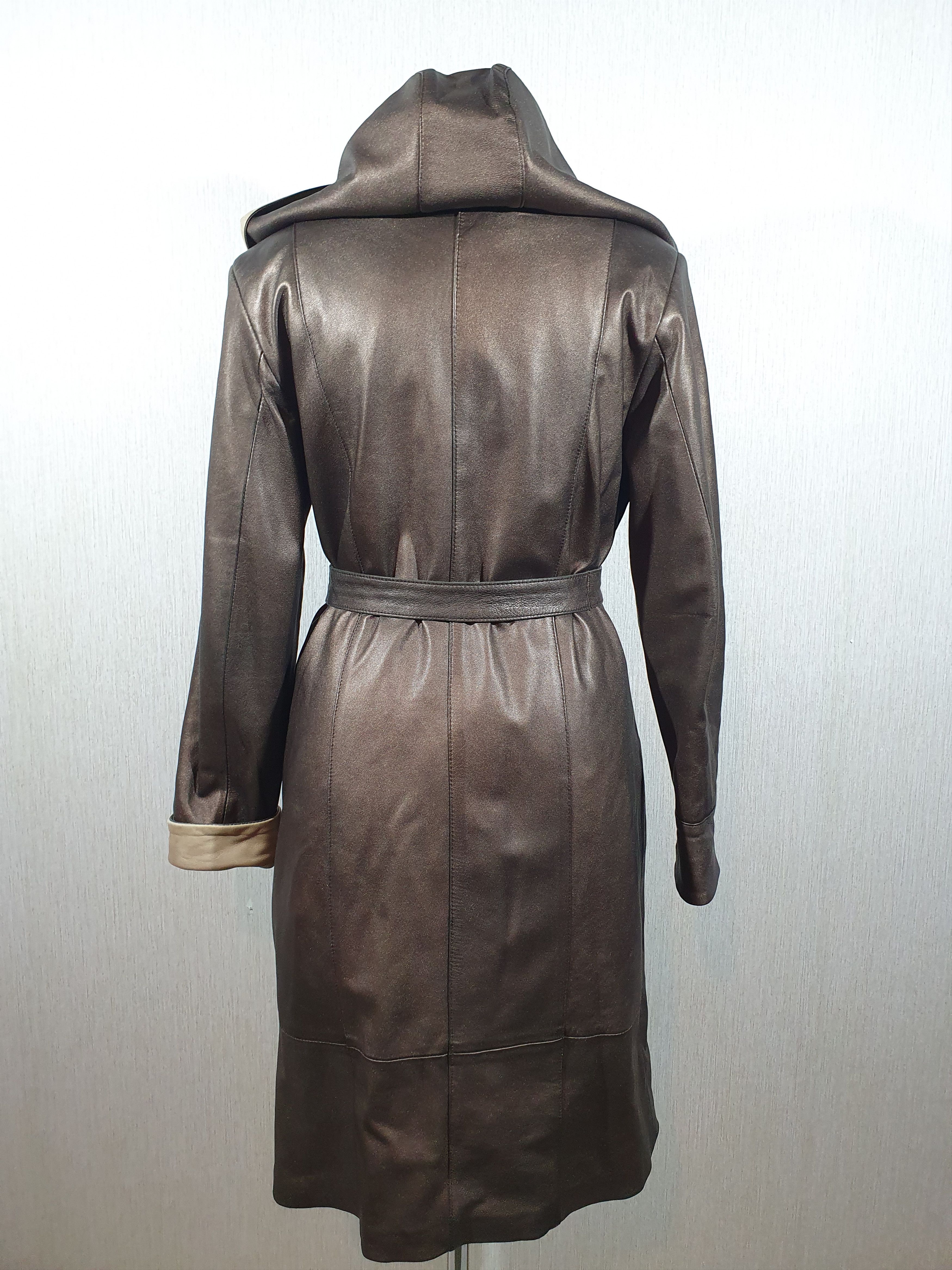 Haze leather coat Size L / US 10 / IT 46 - 4 Thumbnail