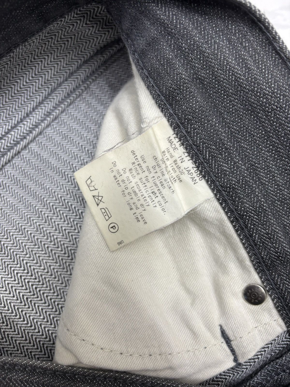 Undercover × United Arrows United Arrows Blue Label Herringbone Denim Pants Size US 33 - 10 Thumbnail