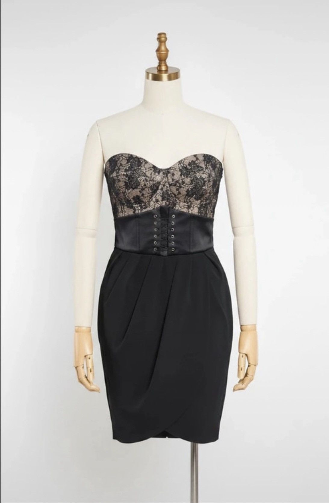 Elisabetta Franchi Elisabetta Franchi Celyn B Black Lace Corset Dress 46 XL Size XL / US 12-14 / IT 48-50 - 1 Thumbnail