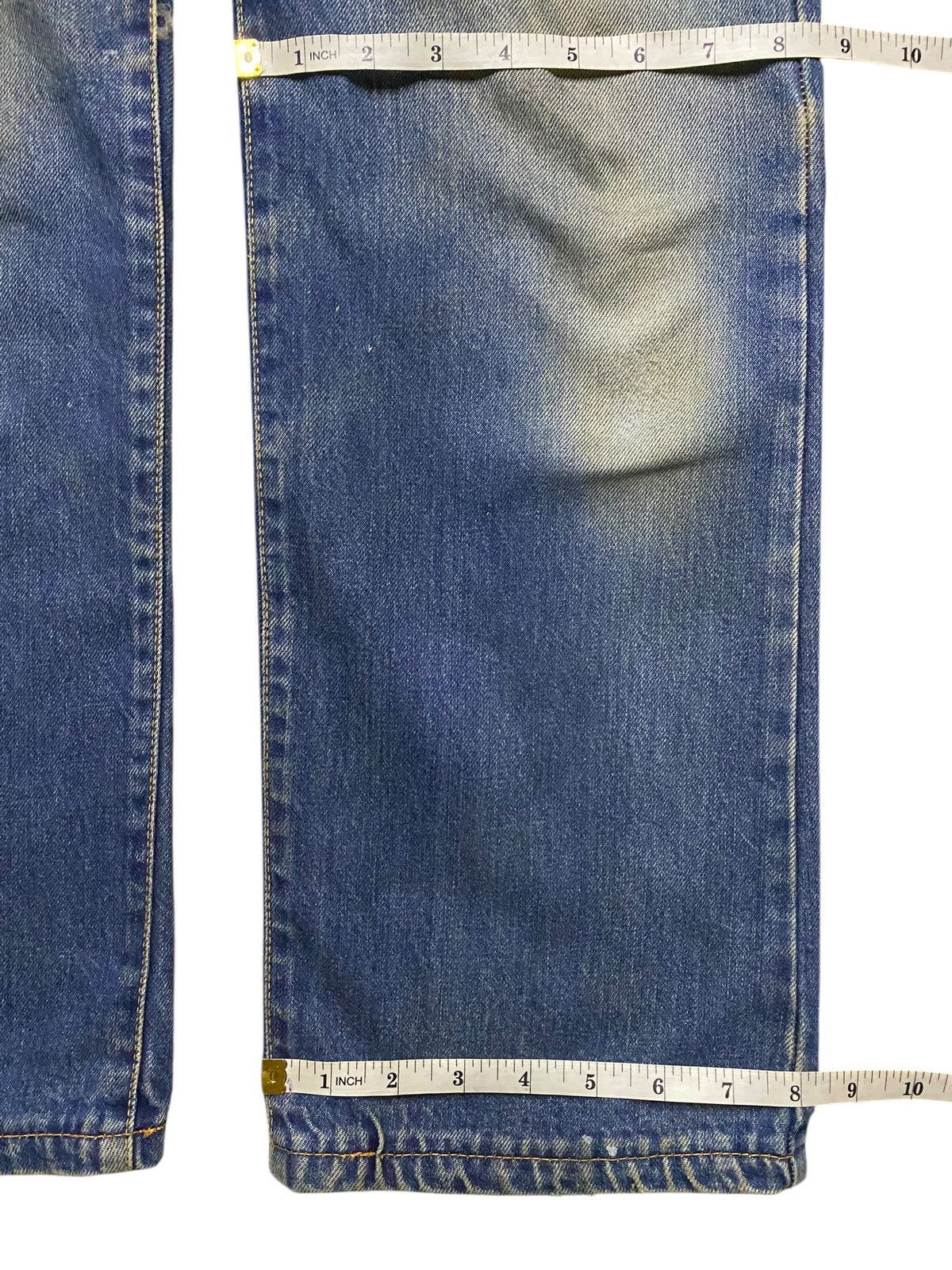 Vision Streetwear Vintage Japanese Brand Canvas Mud Wash Distressed Loose Jean Size US 31 - 14 Thumbnail