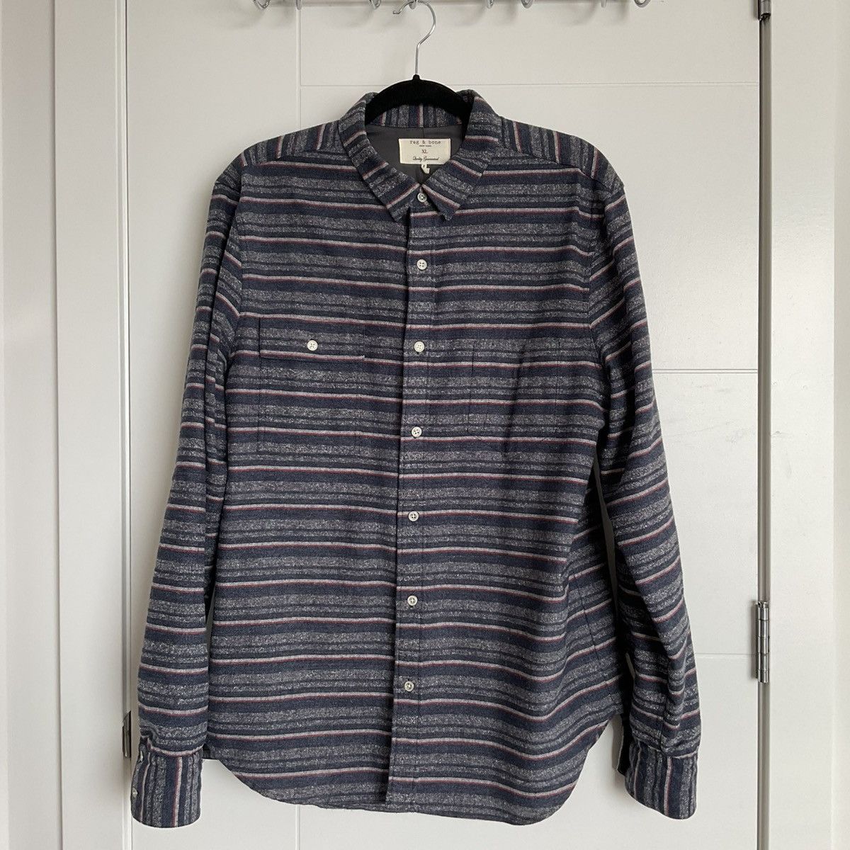 Rag & Bone Rag & Bone Striped Button Down - Size XL Size US XL / EU 56 / 4 - 1 Thumbnail