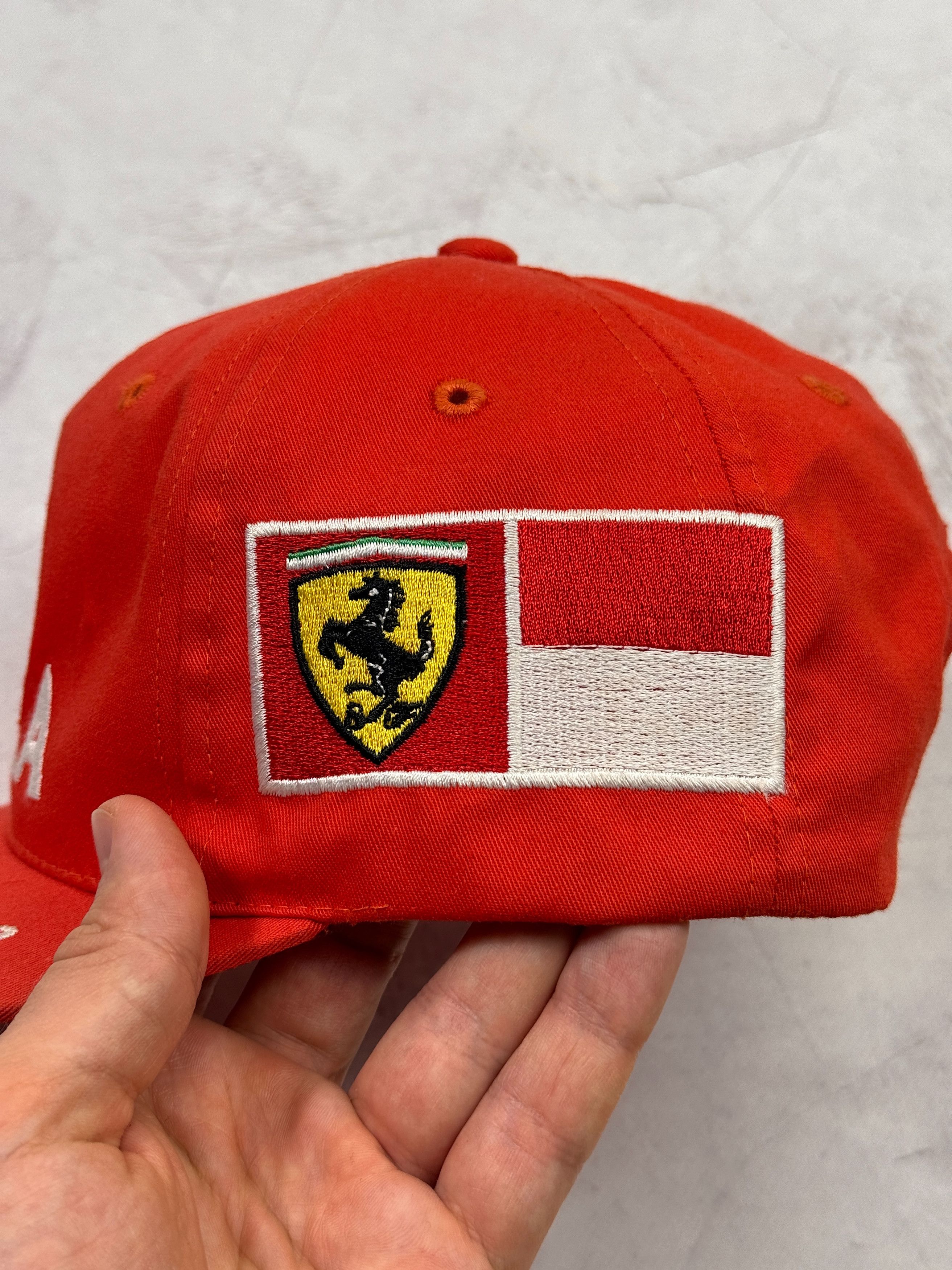 Ferrari × Formula 1 Vintage Ferrari Baseball Cap Michael Schumacher Signature Size ONE SIZE - 11 Thumbnail