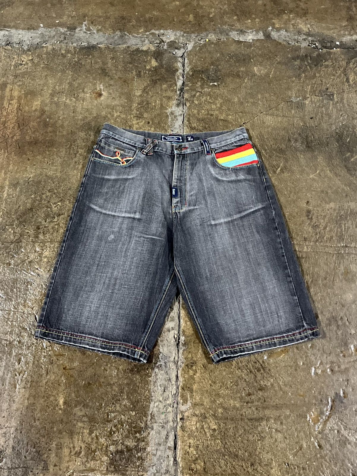 JNCO × LRG × Vintage Crazy Vintage Y2K LRG Baggy Jorts Skater Grunge Shorts JNCO Size US 38 / EU 54 - 2 Thumbnail