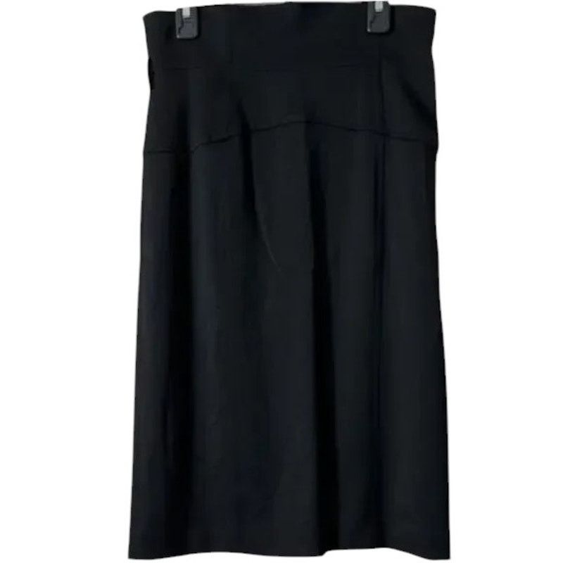 Roberto Cavalli ROBERTO CAVALLI Black Wool Knee-Length Skirt, M/IT42 Size 28" / US 6 / IT 42 - 1 Thumbnail