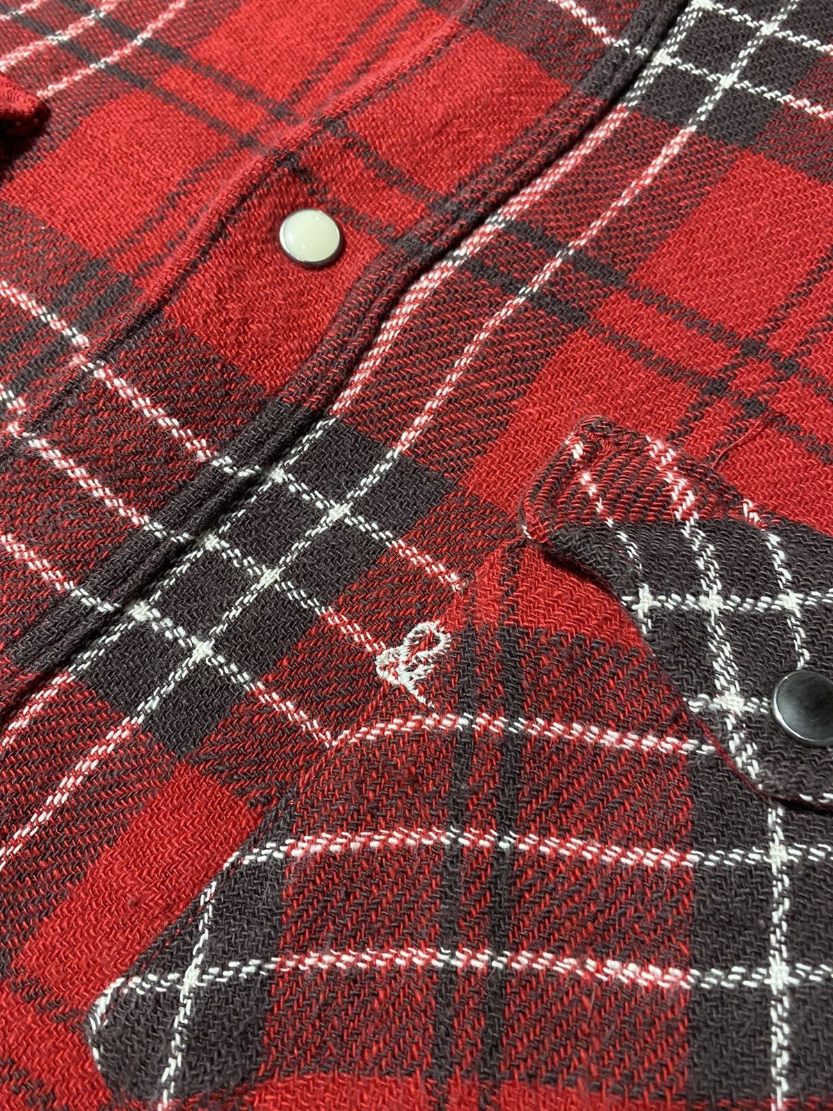 45rpm 45rpm 🇯🇵 Turquoise Snap Button Flannel Cotton Shirt Size US L / EU 52-54 / 3 - 4 Thumbnail
