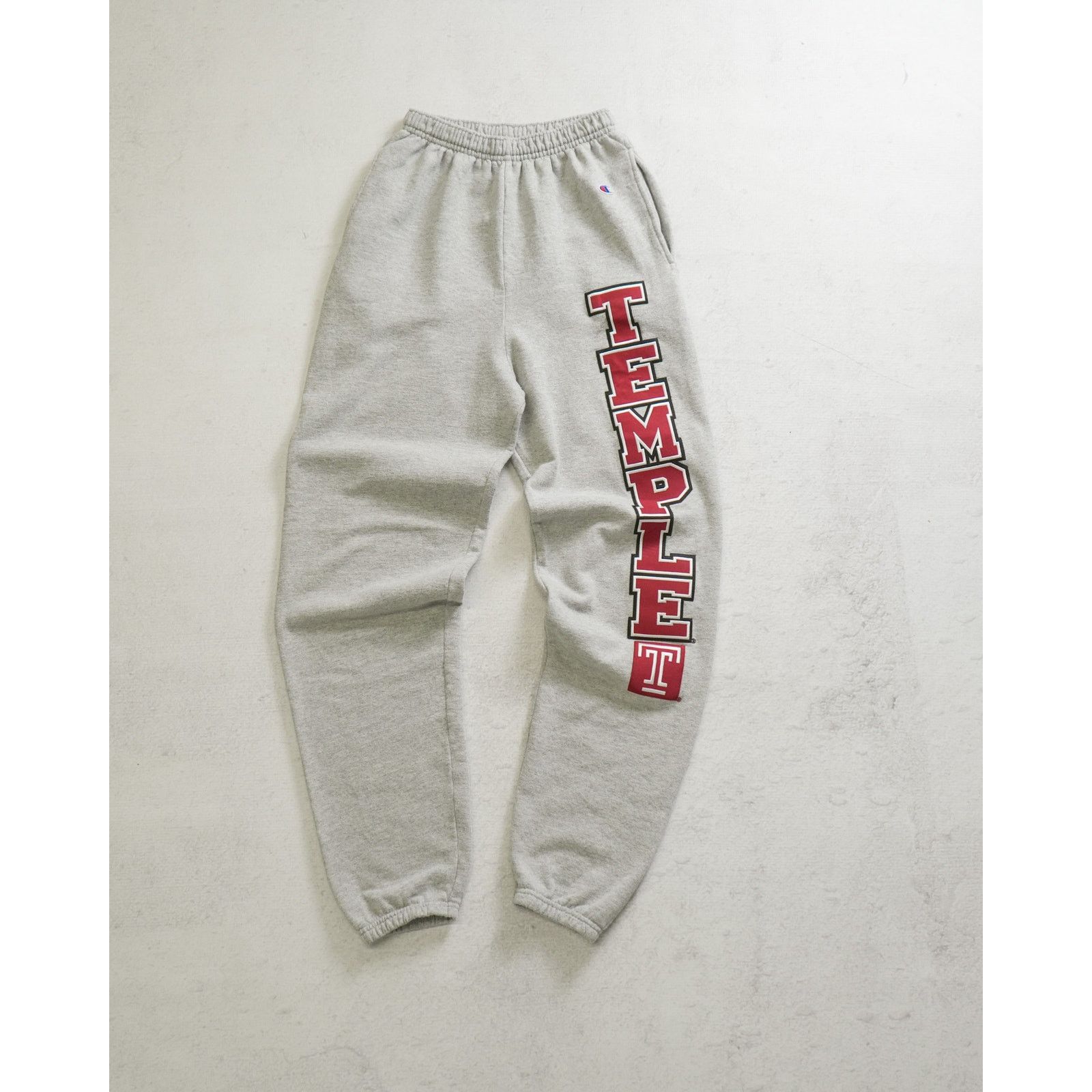 NCAA Vintage 00s NCAA Temple Owls Grey Sweatpants - Women's Small Size 22" - 1 Thumbnail