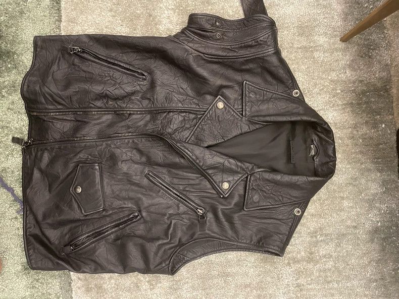 Helmut Lang HELMUT LANG A locomotive in a sheepskin vest Size L / US 10 / IT 46 - 1 Thumbnail