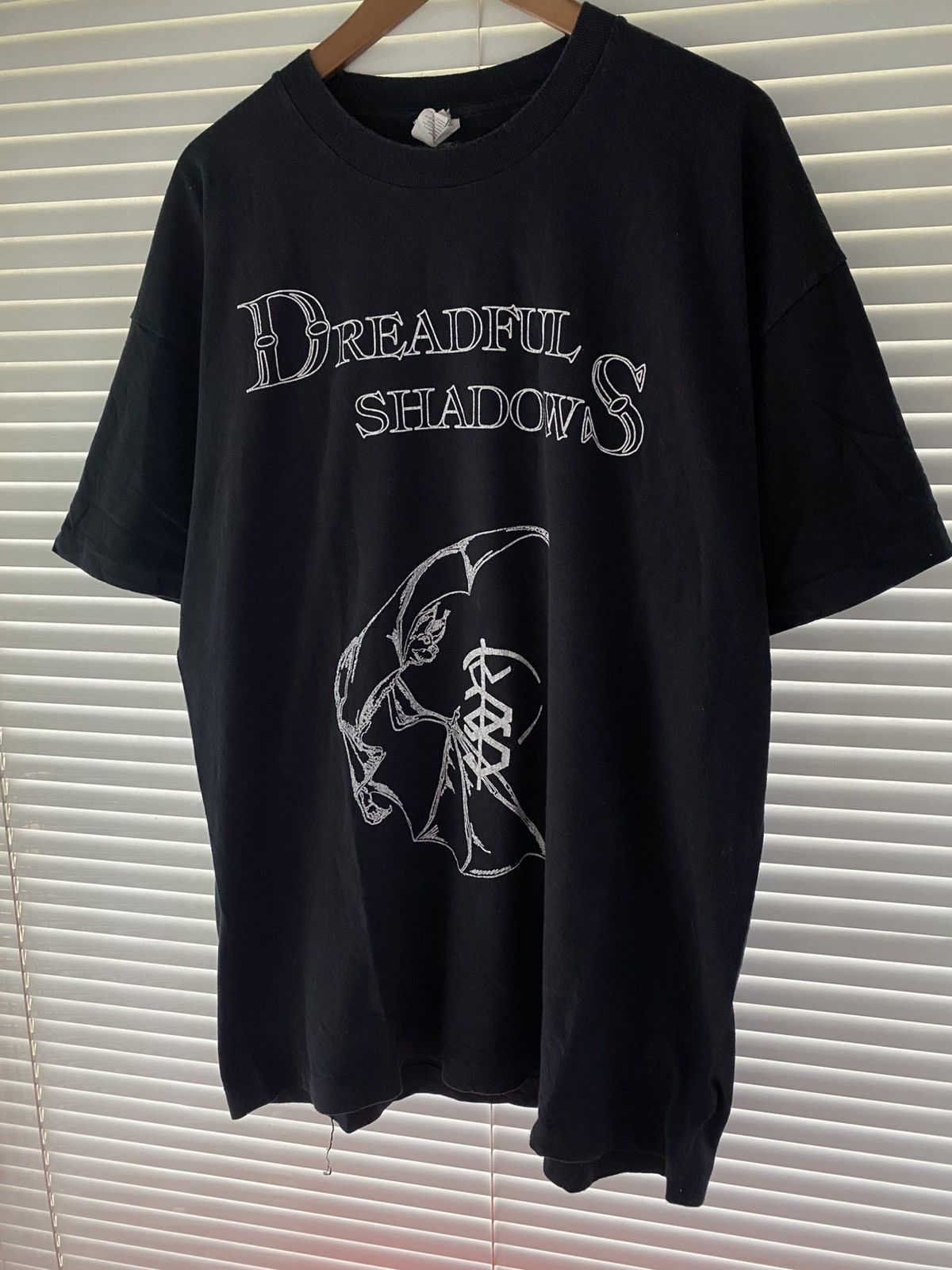 Band Tees × Vintage Deadful Shadow Gothic Rock Metal Band Y2K Batman Tee Size US XL / EU 56 / 4 - 2 Thumbnail
