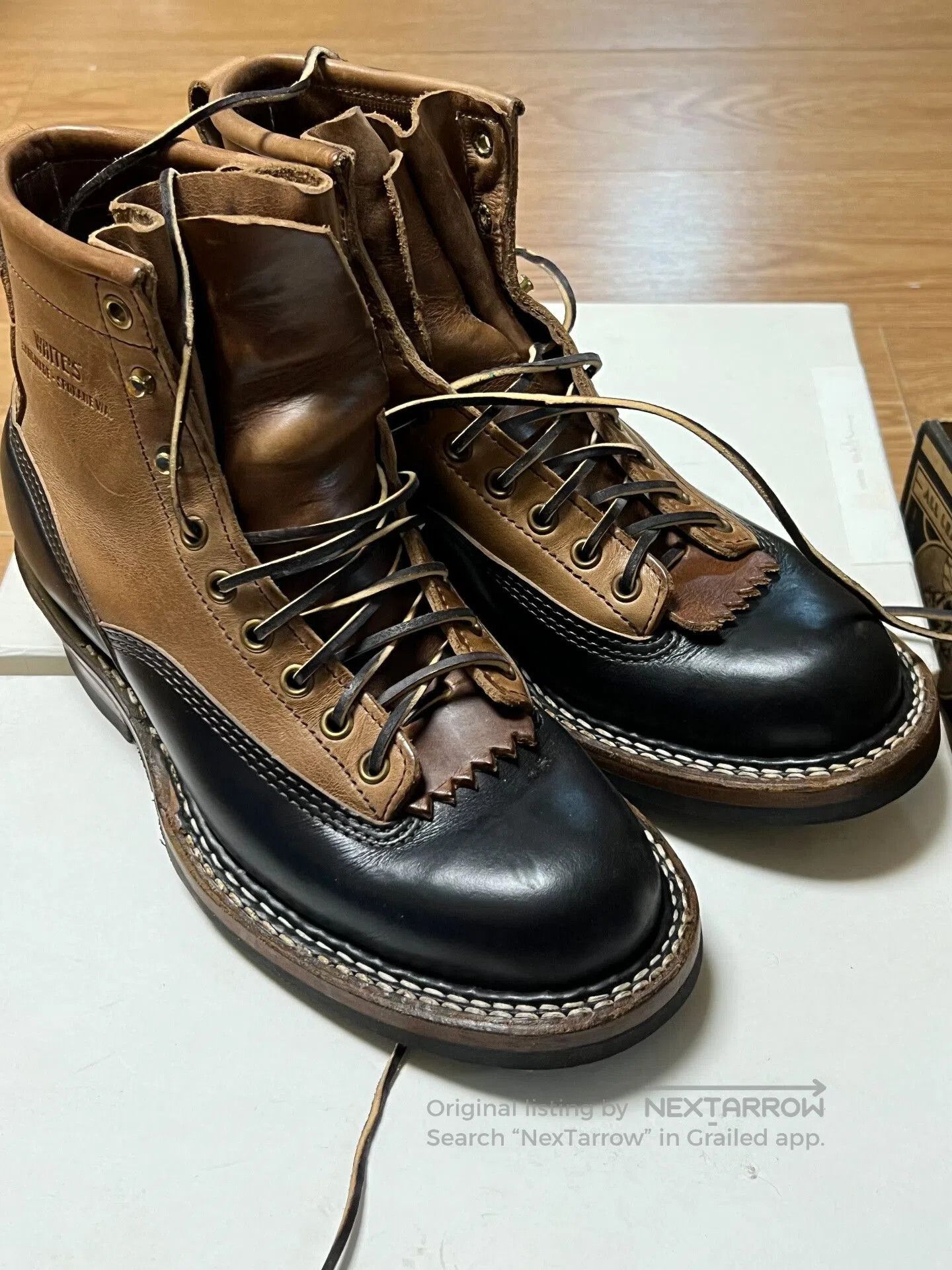 White's Boots White Short-Faced Boots with Leather Detailing. Size US 8 / EU 41 - 3 Thumbnail