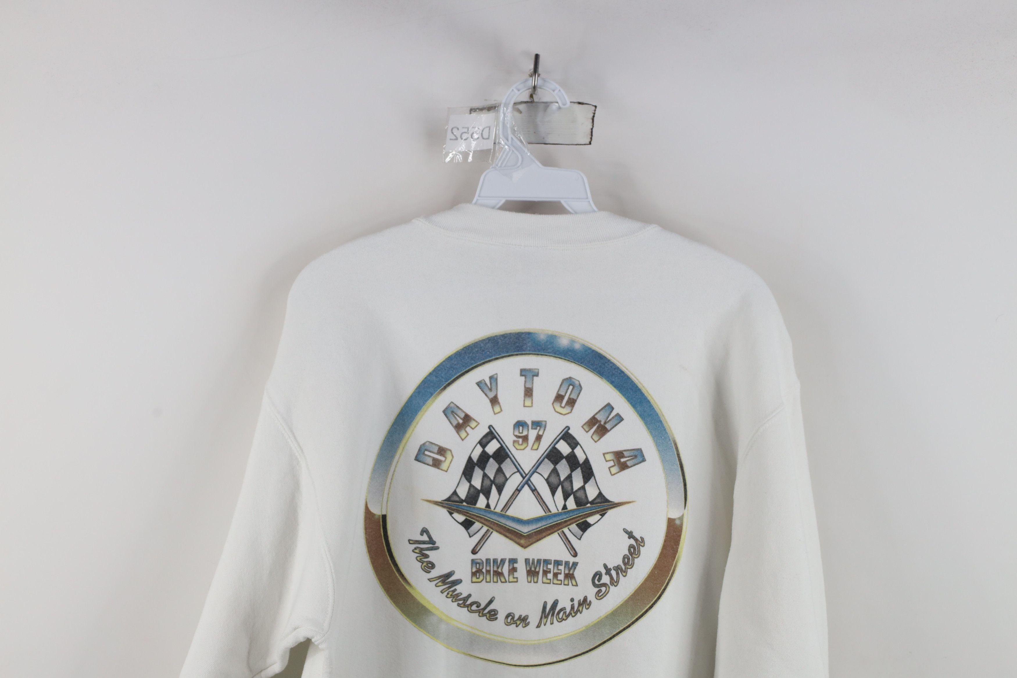 Vintage Vintage 90s 1997 Daytona Bike Week Motorcycle Sweatshirt USA Size US L / EU 52-54 / 3 - 14 Thumbnail