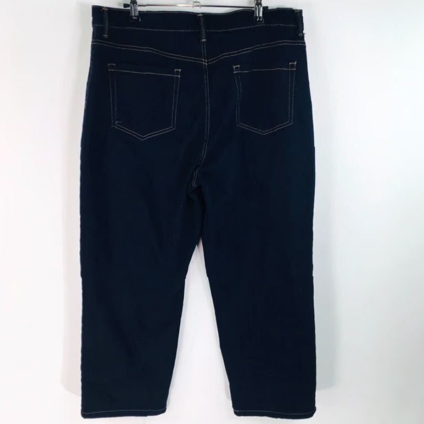Gloria Vanderbilt GLORIA VANDERBILT Women's Amanda High Rise Cropped Jeans Blue Stretch Denim Size 18 Size 40" / US 18 - 3 Thumbnail
