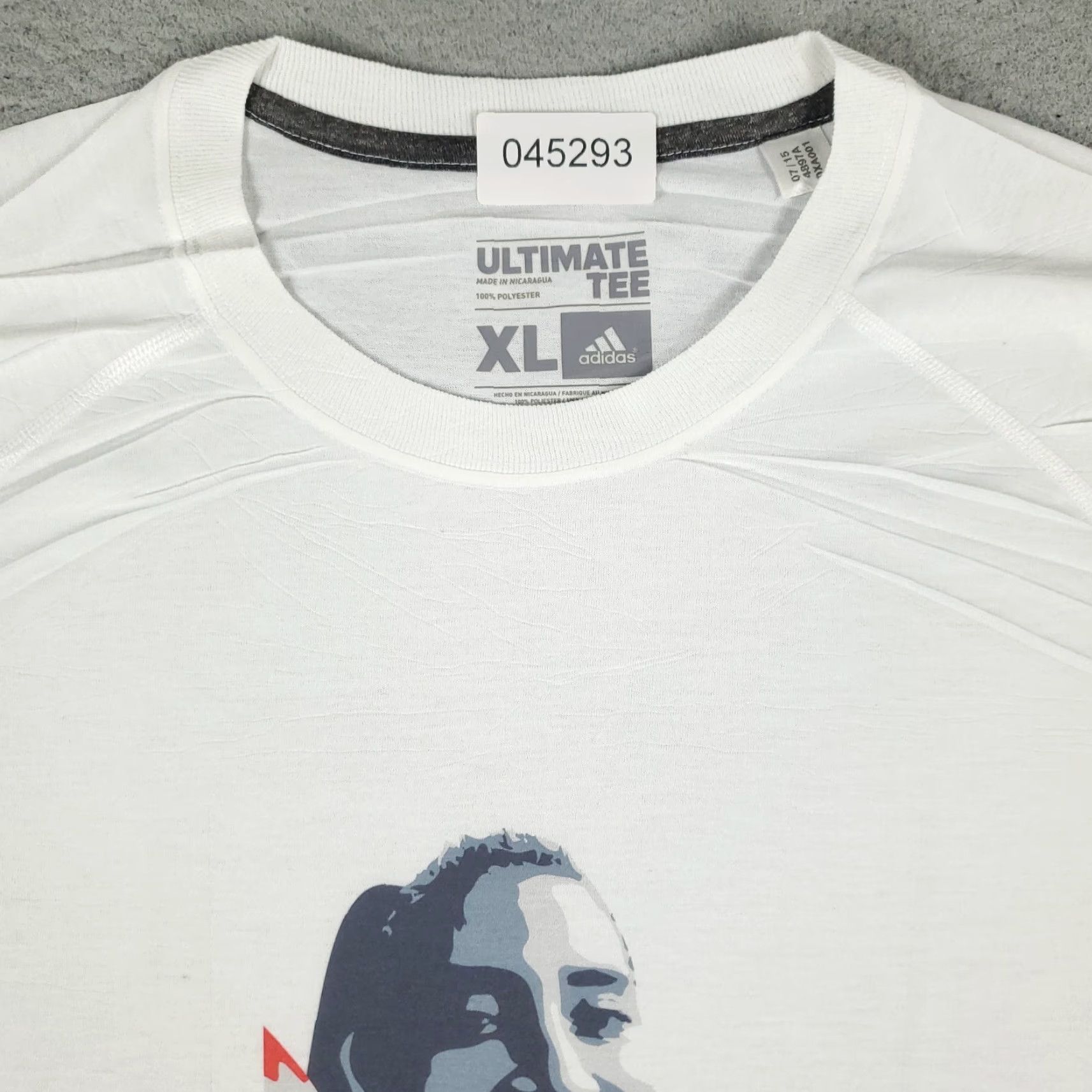 Adidas Adidas T Shirt Mens XL White Kenton Oregon Casual Short Sleeve Crew Neck Logo Cotton Blend Tee Size US XL / EU 56 / 4 - 3 Thumbnail
