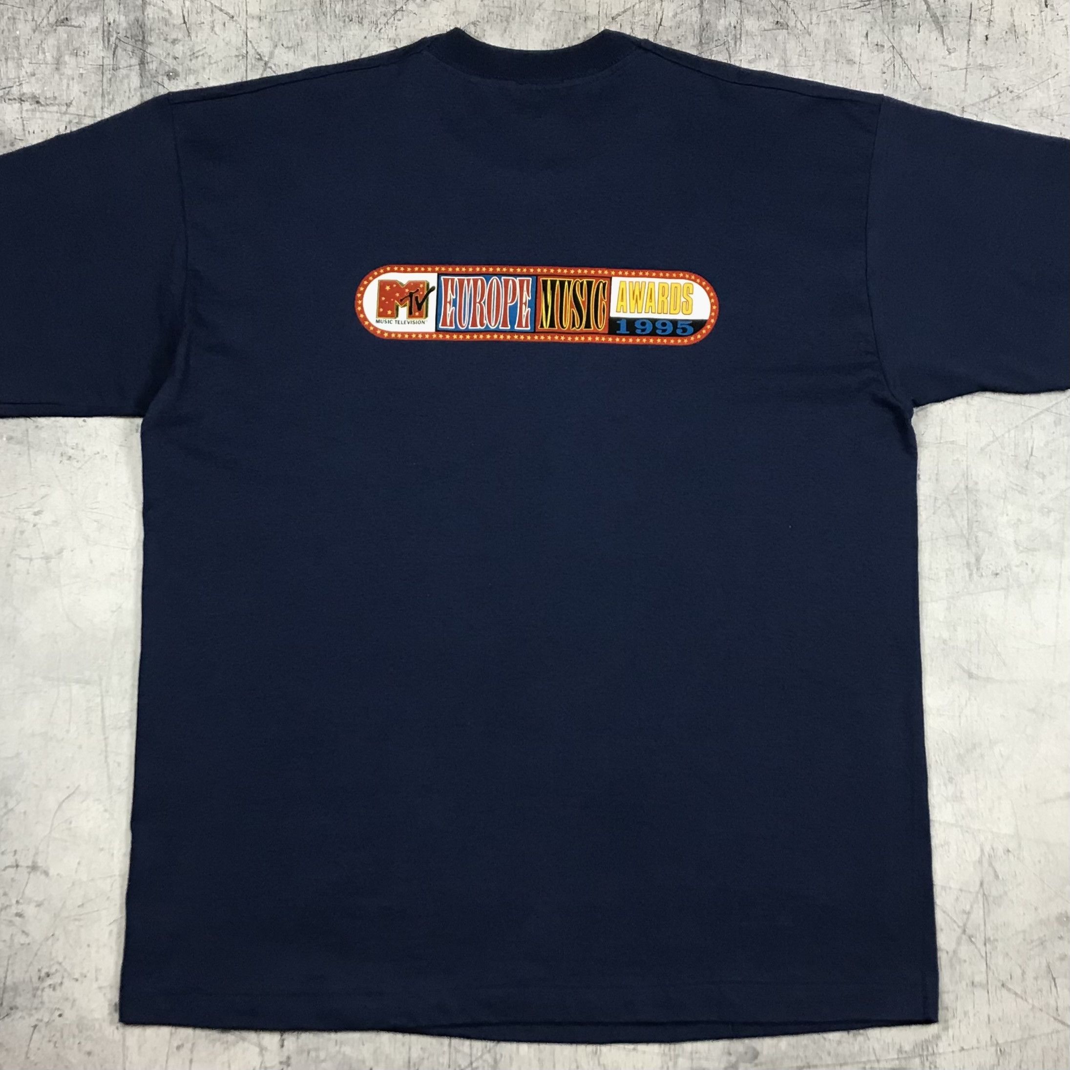 Mtv Vintage 1995 MTV Europe Music Awards Rock City Paris Lee Tee Size US XL / EU 56 / 4 - 2 Thumbnail