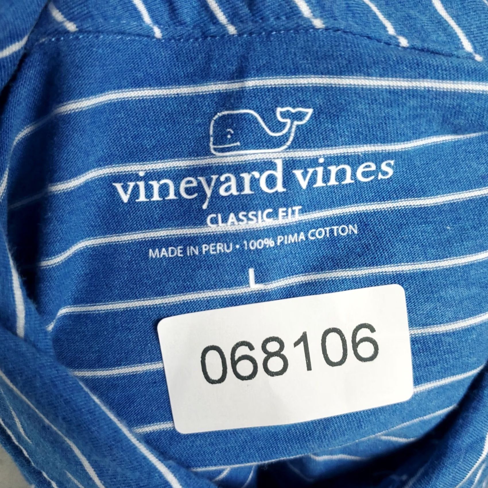 Vineyard Vines Vineyard Vines Polo Shirt Mens Large Blue Striped Cotton Short Sleeve Polo Shirt Mens Large Blue Striped Cotton Short Sleeve Size US L / EU 52-54 / 3 - 6 Thumbnail