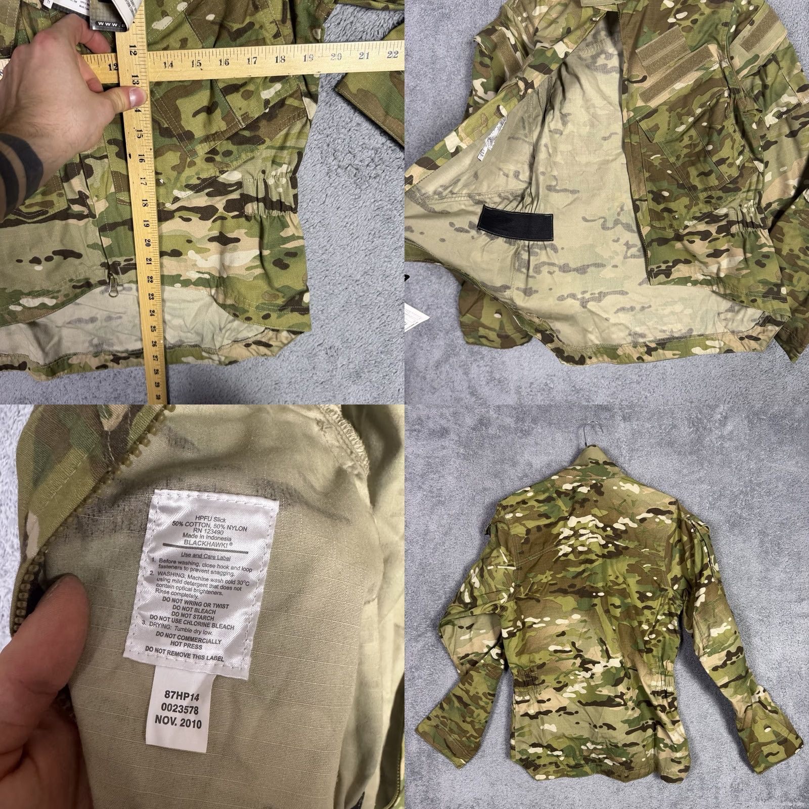 Vintage Blackhawk HPFU Jacket Mens S Slick Performance Tactical Multicam Ripstop - Military Size US S / EU 44-46 / 1 - 8 Thumbnail