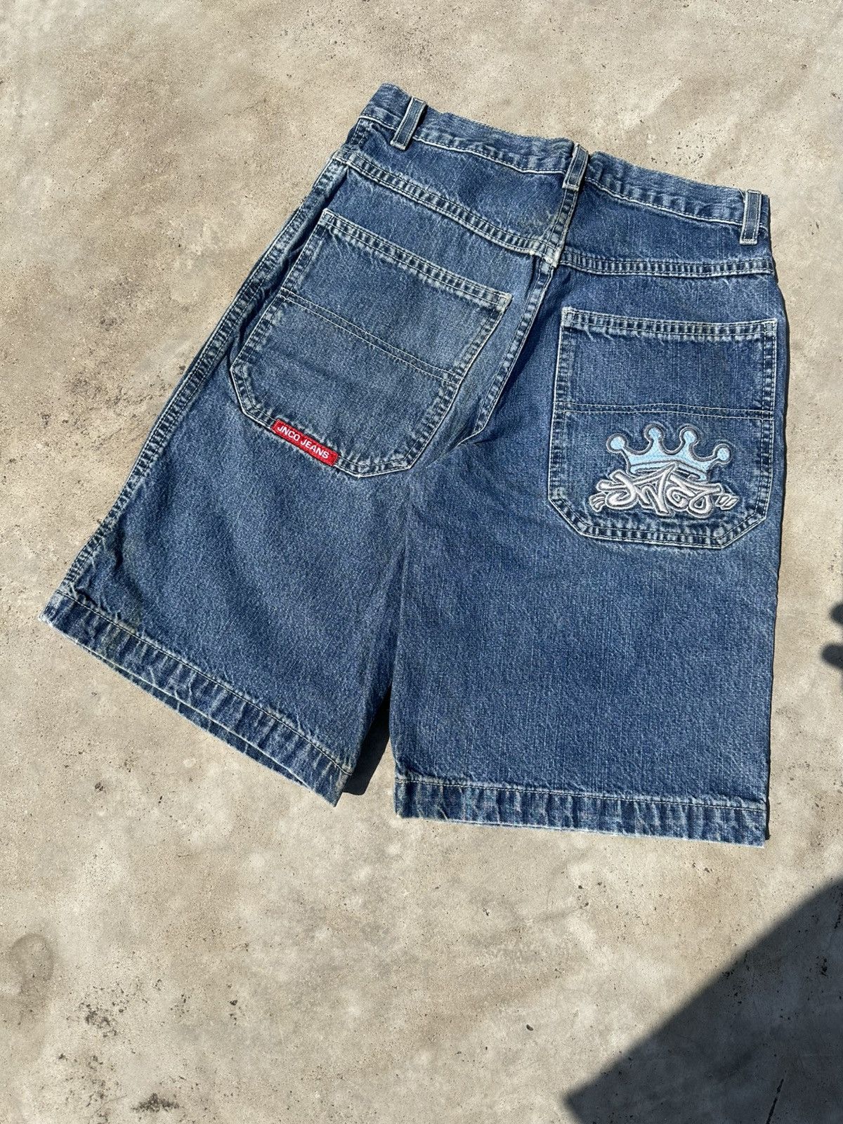 JNCO Vintage JNCO Jeans Denim Shorts (Kids Size 27) Size US 27 - 2 Thumbnail