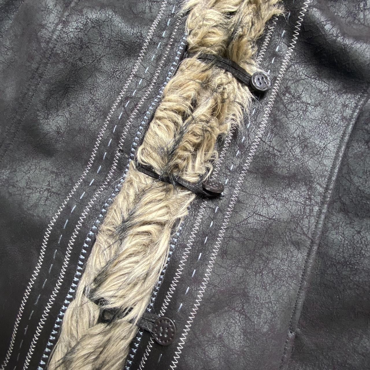 Japanese Brand Rare 80s Afghan Faux Fur Coat Brown M Size M / US 6-8 / IT 42-44 - 3 Thumbnail