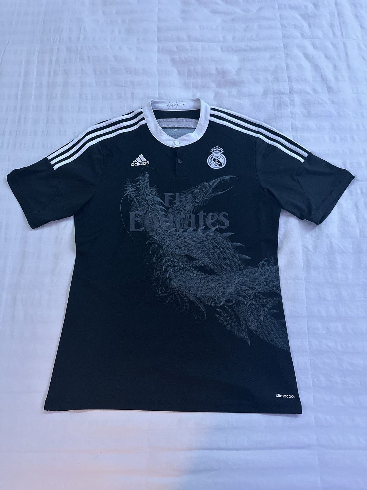 Adidas 14/15 Real Madrid Ronaldo sale Retro Y-3 Yohji Yamamoto Dragon Jersey XL