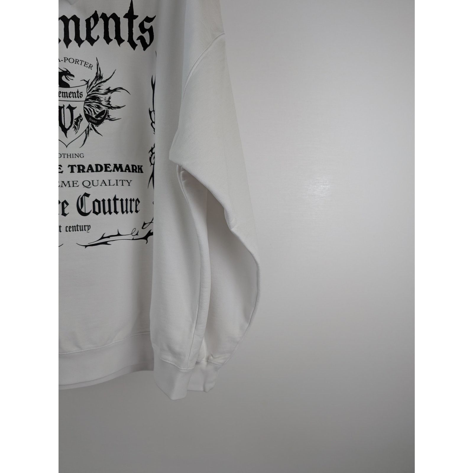 Vetements o1rshd1 Pret a Porter Hoodie in White Size US L / EU 52-54 / 3 - 12 Thumbnail