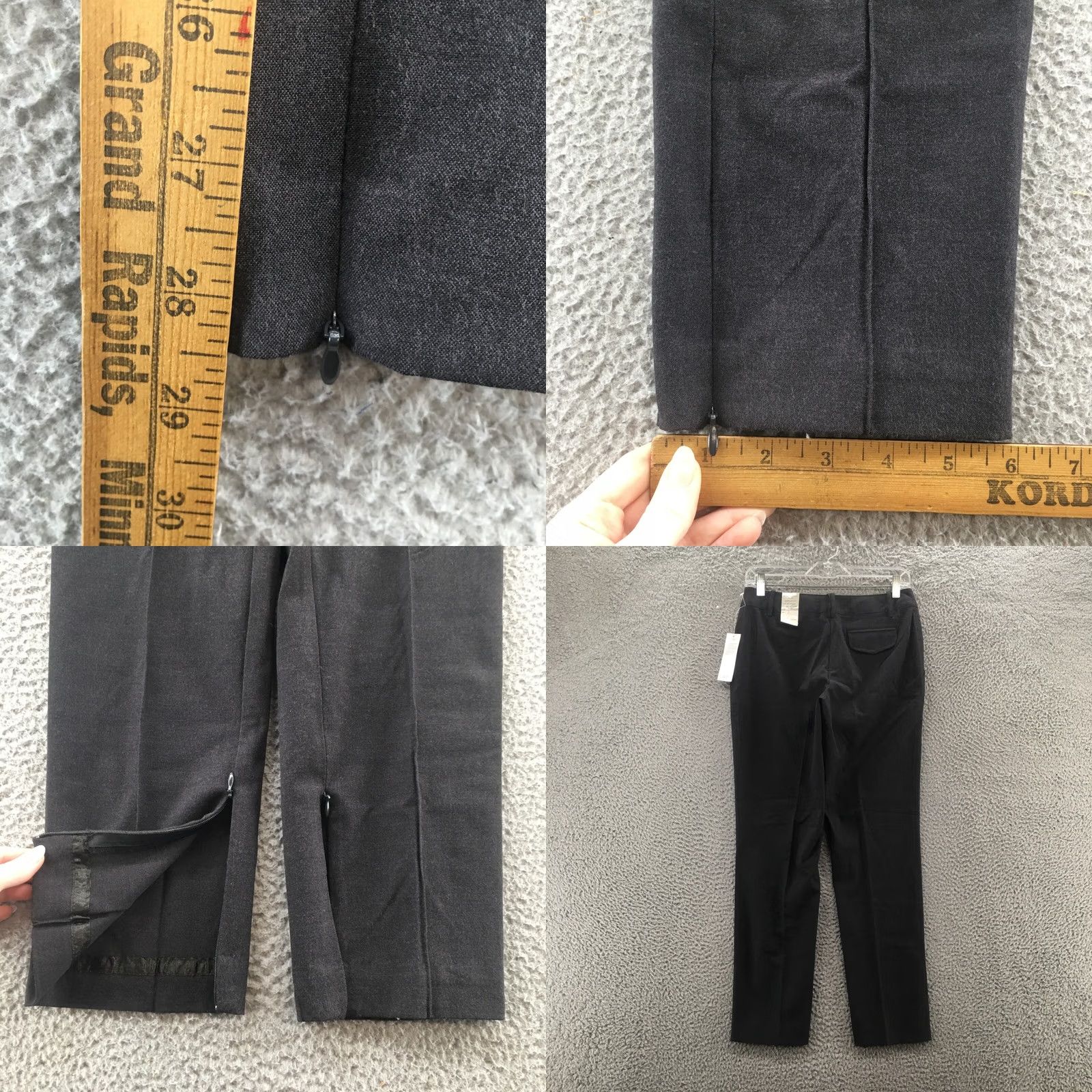 Worthington Worthington Dress Pants Womens Petite 6 Black Stretch Trousers Pants Slim Skinny 28x28 NEW Ladies Size 28" / US 6 / IT 42 - 8 Thumbnail