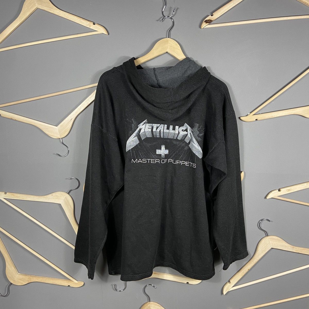 Band Tees Vintage 2002 Metallica Master Of Puppets Hooded Long Sleeve Size US XL / EU 56 / 4 - 2 Thumbnail