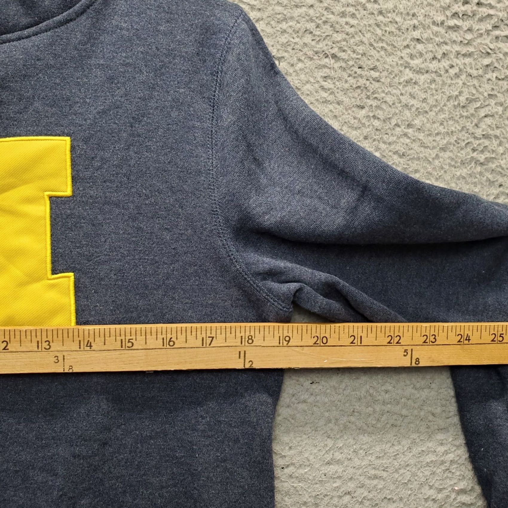 Vintage Stadium Athletics Hoodie Women M Blue University of Michigan Pullover Hooded Size M / US 6-8 / IT 42-44 - 4 Thumbnail