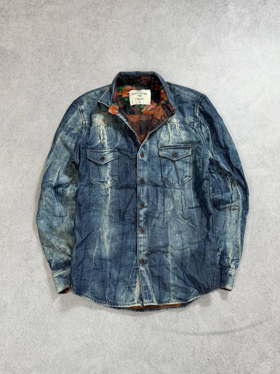 Japanese Brand Denim buttons hype hysteric glamour style denim jacket y2k Size US S / EU 44-46 / 1 - 3 Thumbnail