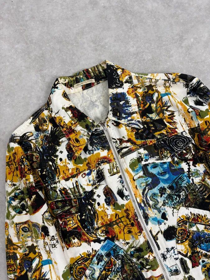 Jean Paul Gaultier SS2000 Jean Paul Gaultier Basquiat Zip-up White Jacket Size XS / US 0-2 / IT 36-38 - 5 Thumbnail