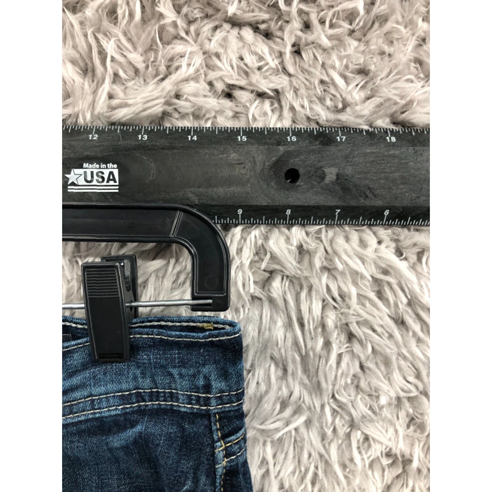 Denime Reclaim Jeans Regular Bootcut Jeans Size 29 Womens Mid Rise Dark Blue Denim Size 29" - 2 Thumbnail