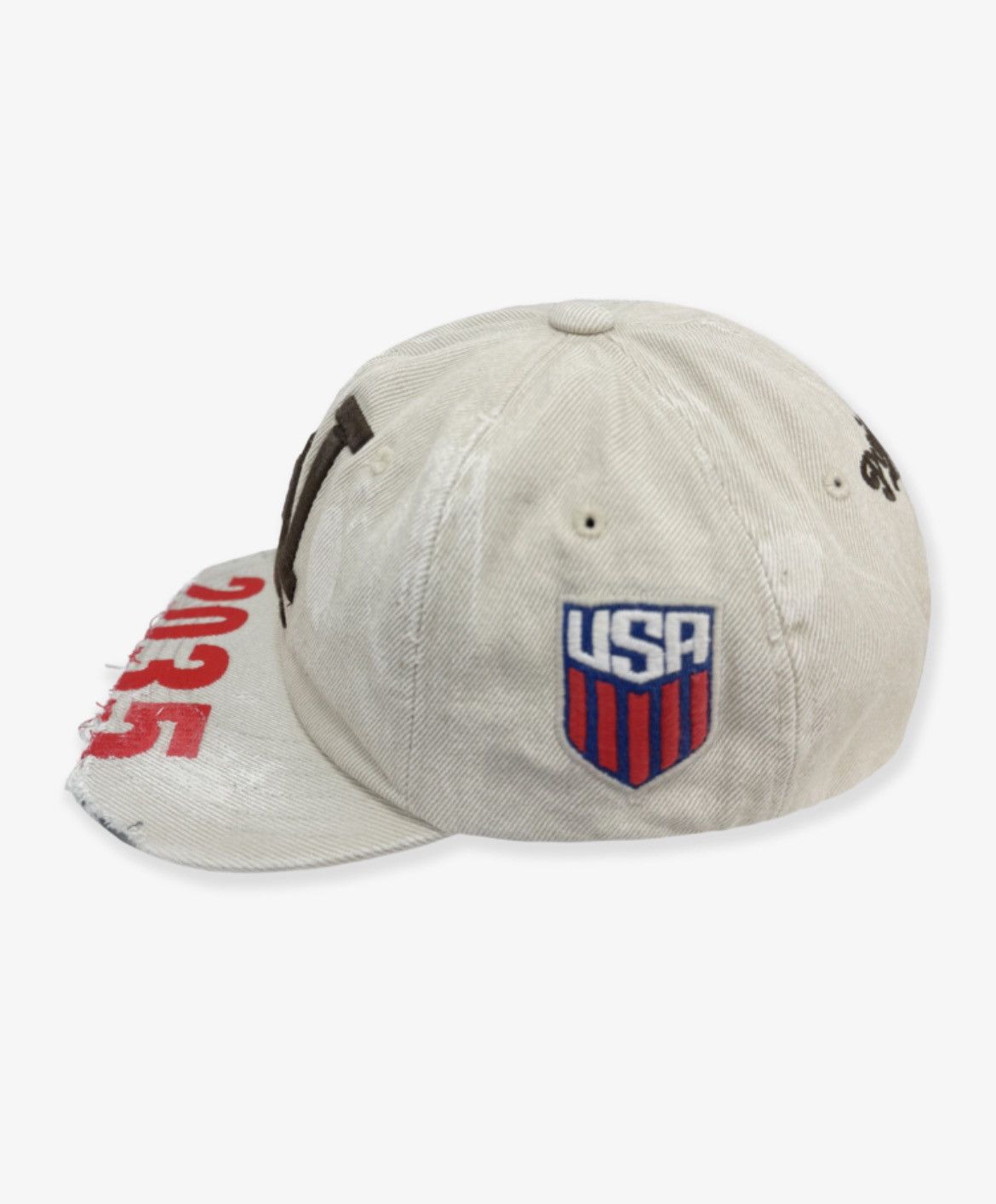 PROJECT G/R WIDE THROWBACK CAP - BEIGE hat Size ONE SIZE - 5 Thumbnail
