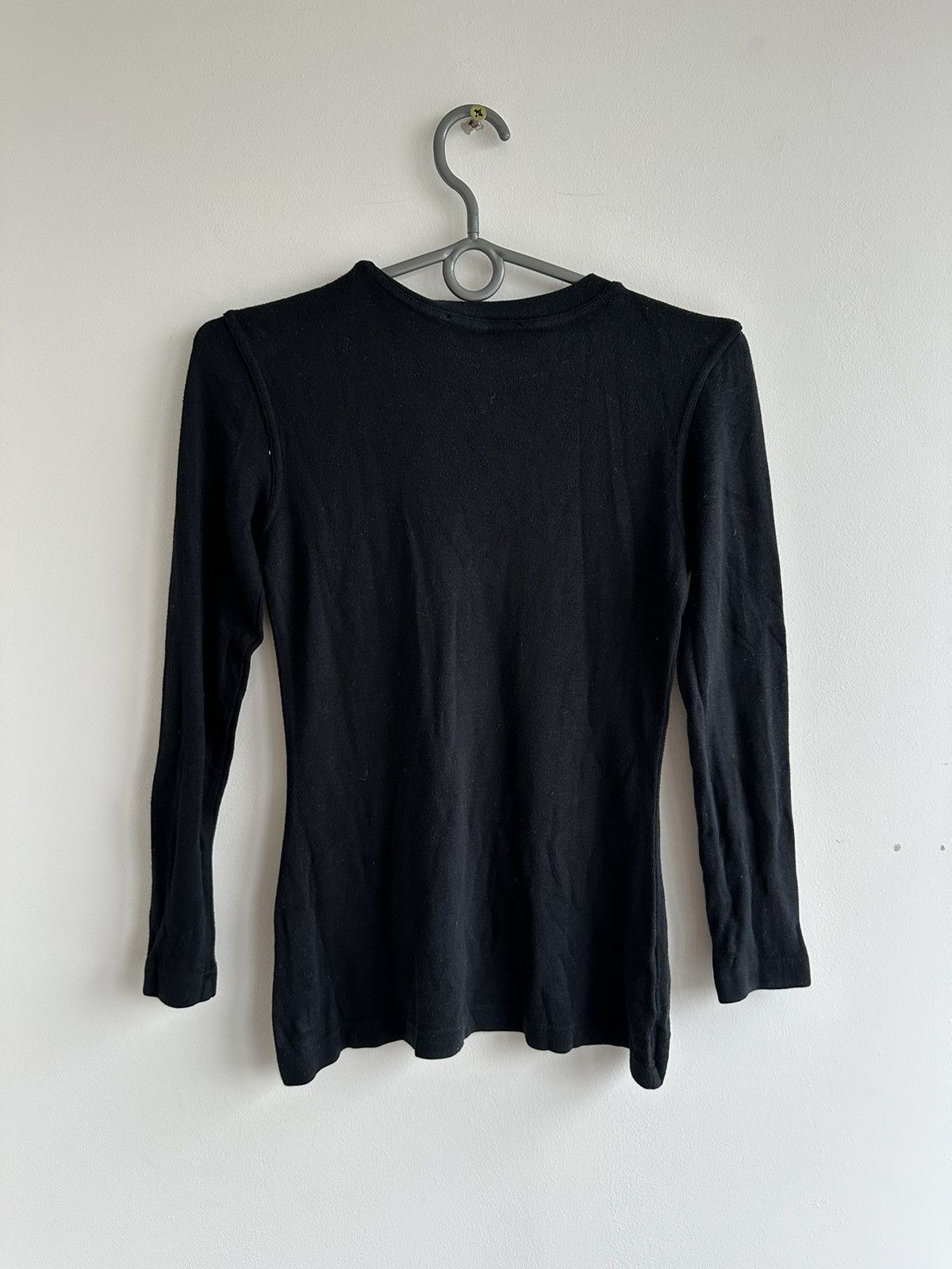 Dolce & Gabbana Jeans Dolce & Gabbana Black Longsleeve T-Shirt Top Size M Size M / US 6-8 / IT 42-44 - 2 Thumbnail