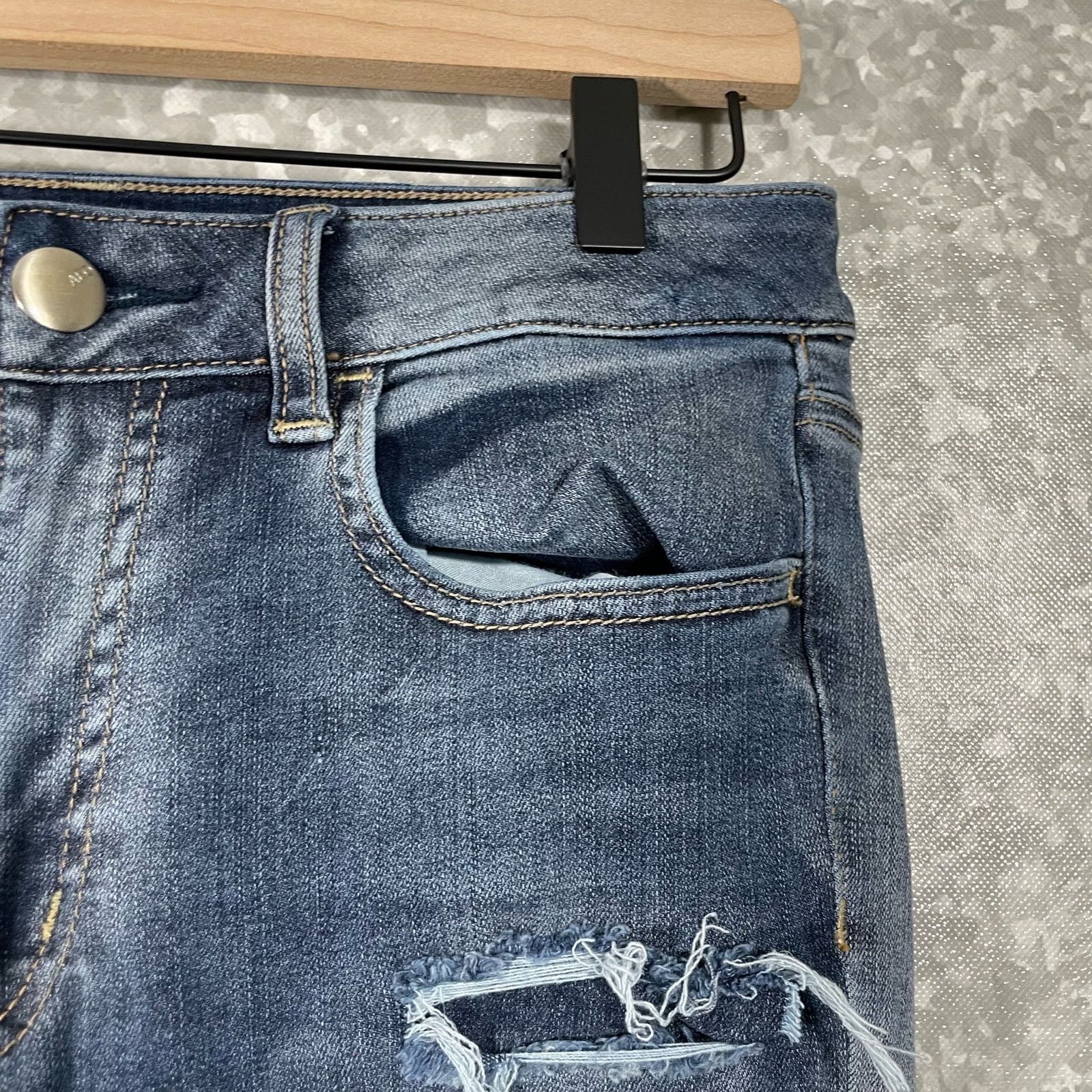 American Eagle Outfitters American Eagle Women's Distressed Hi-Rise Jegging Jeans - 8 Size 30" / US 8 / IT 44 - 2 Thumbnail
