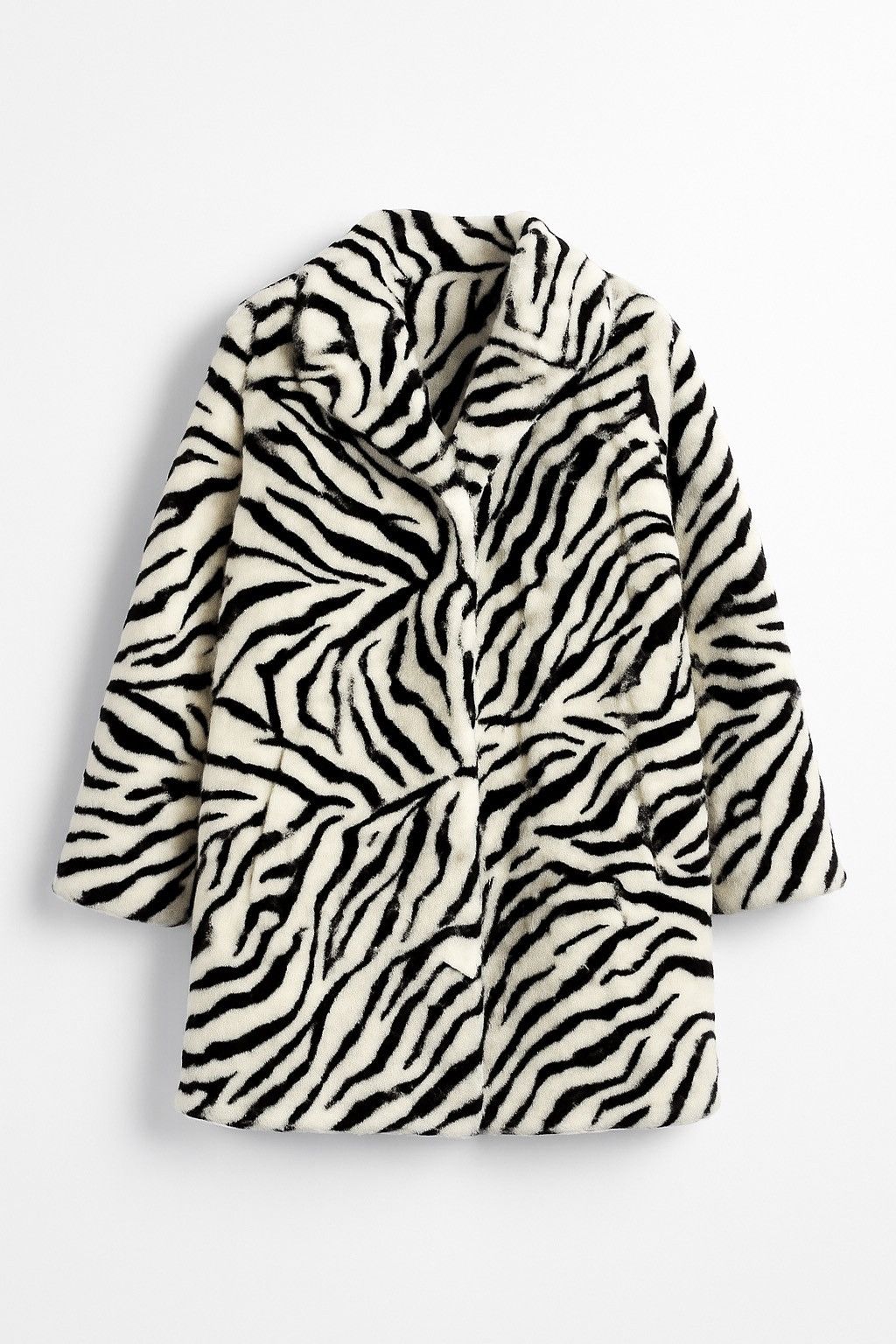 Other Vintage Zebra Print Faux Fur Coat – Bold Statement Outerwear Size M / US 6-8 / IT 42-44 - 1 Thumbnail