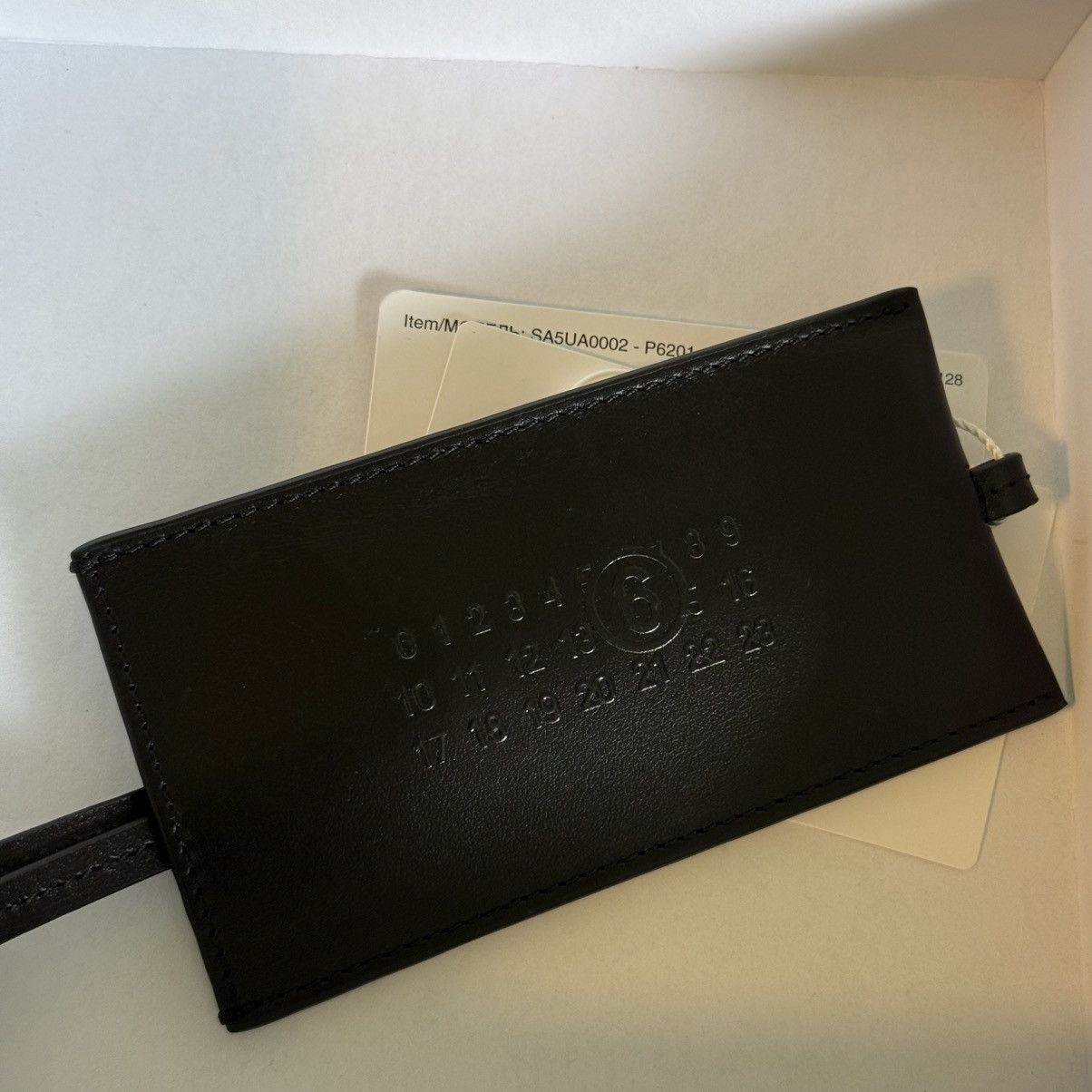 MM6 MM6 Maison Margiela Leather Key Tag Holder Size ONE SIZE - 8 Thumbnail
