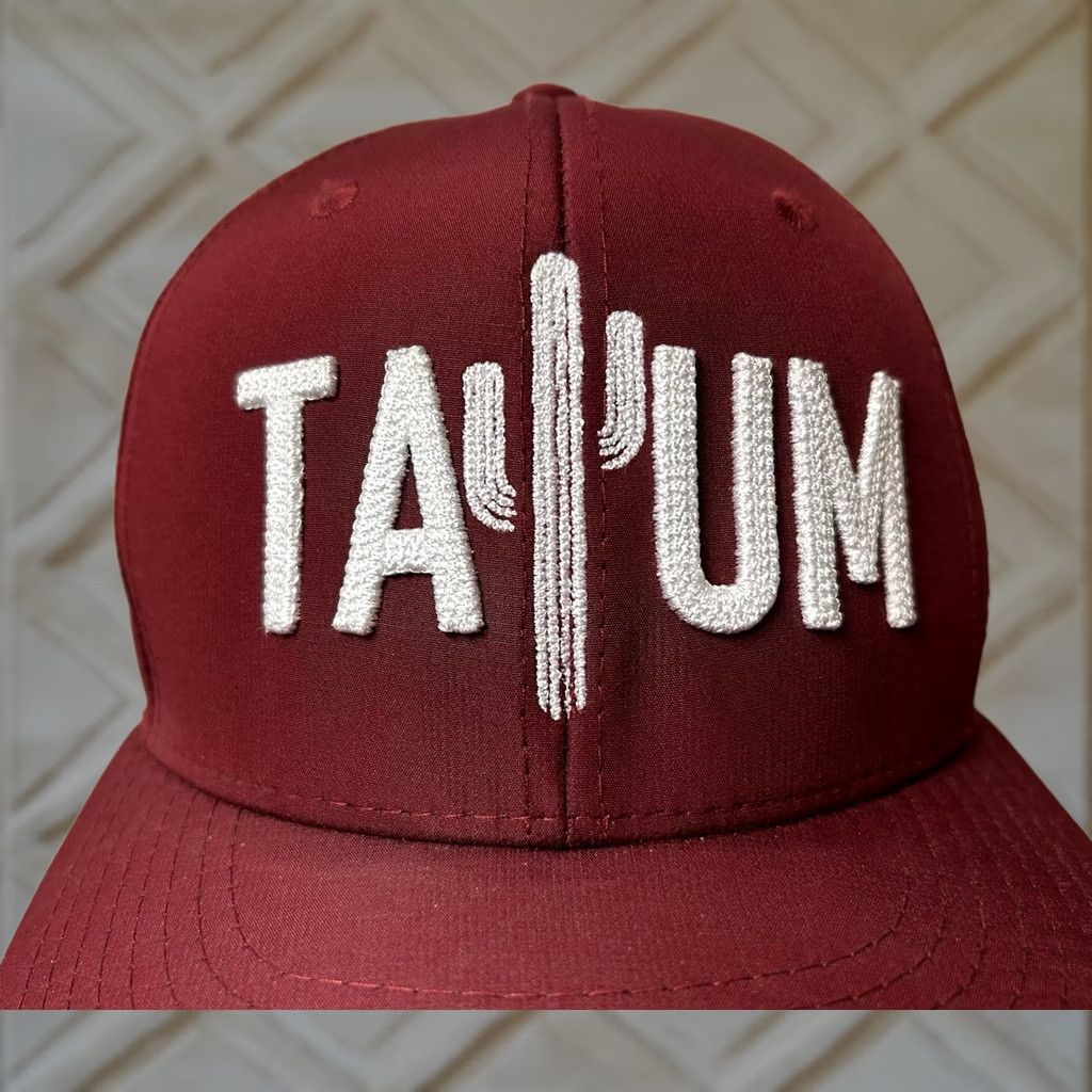 Vintage Tatum Ranch Golf Course Arizona Snapback Hat Maroon Embroidered Cactus Indoor Outdoor Men One Size Maroon Snap-Back Adult Mens Size ONE SIZE - 1 Thumbnail