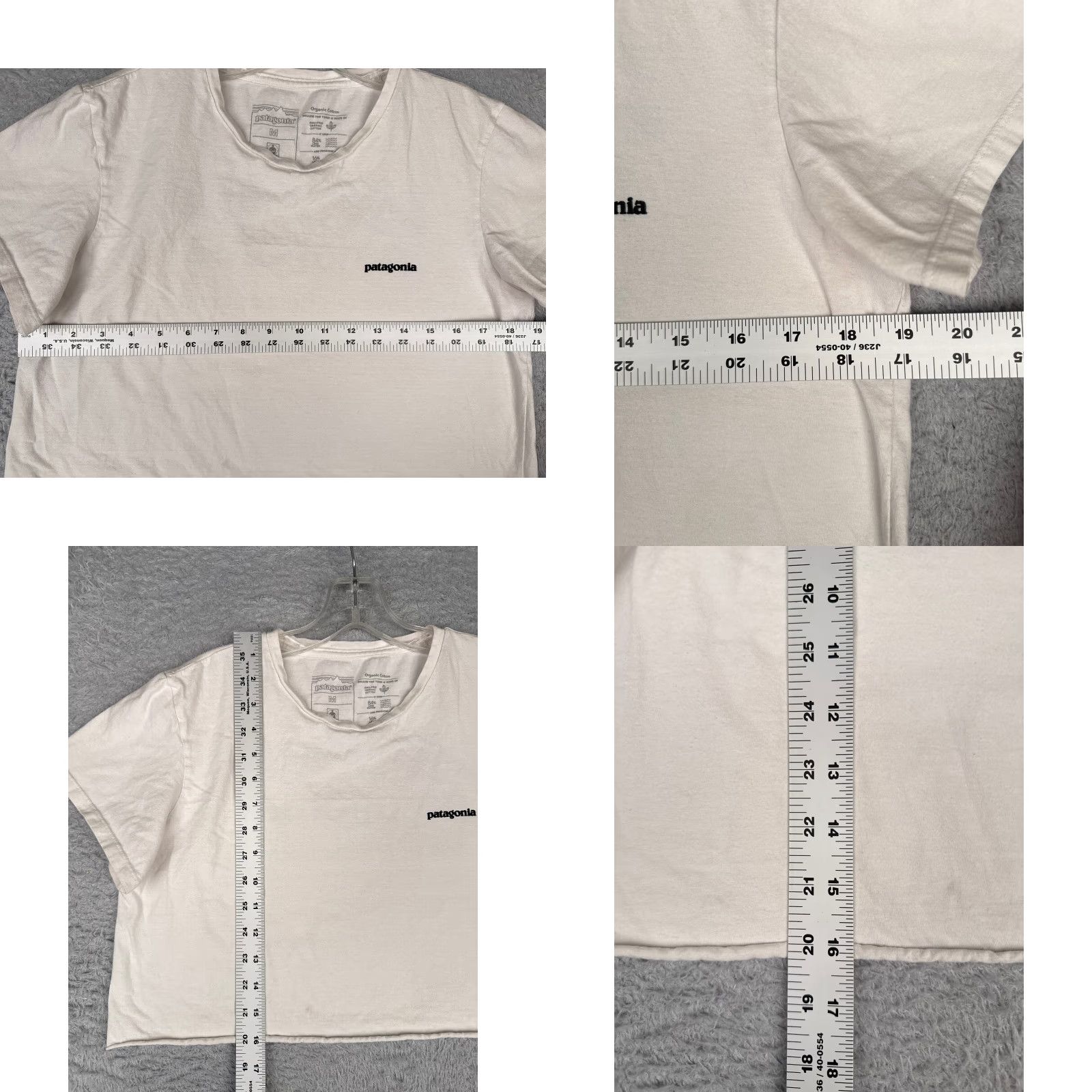 Patagonia Patagonia Shirt Adult Medium White Short Sleeve Crew Neck Cotton Crop Distressed Cropped Shirt Womens Classic Outdoor 90s? Size M / US 6-8 / IT 42-44 - 8 Thumbnail