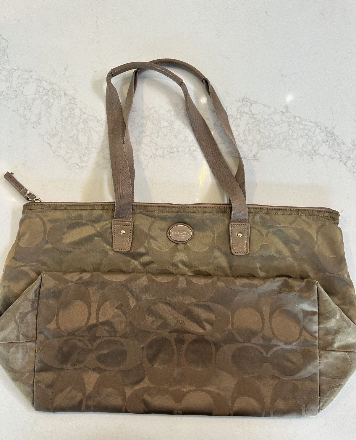 Coach Coach Getaway Signature Nylon Weekender Tote Bag Pouch Set Size ONE SIZE - 2 Thumbnail