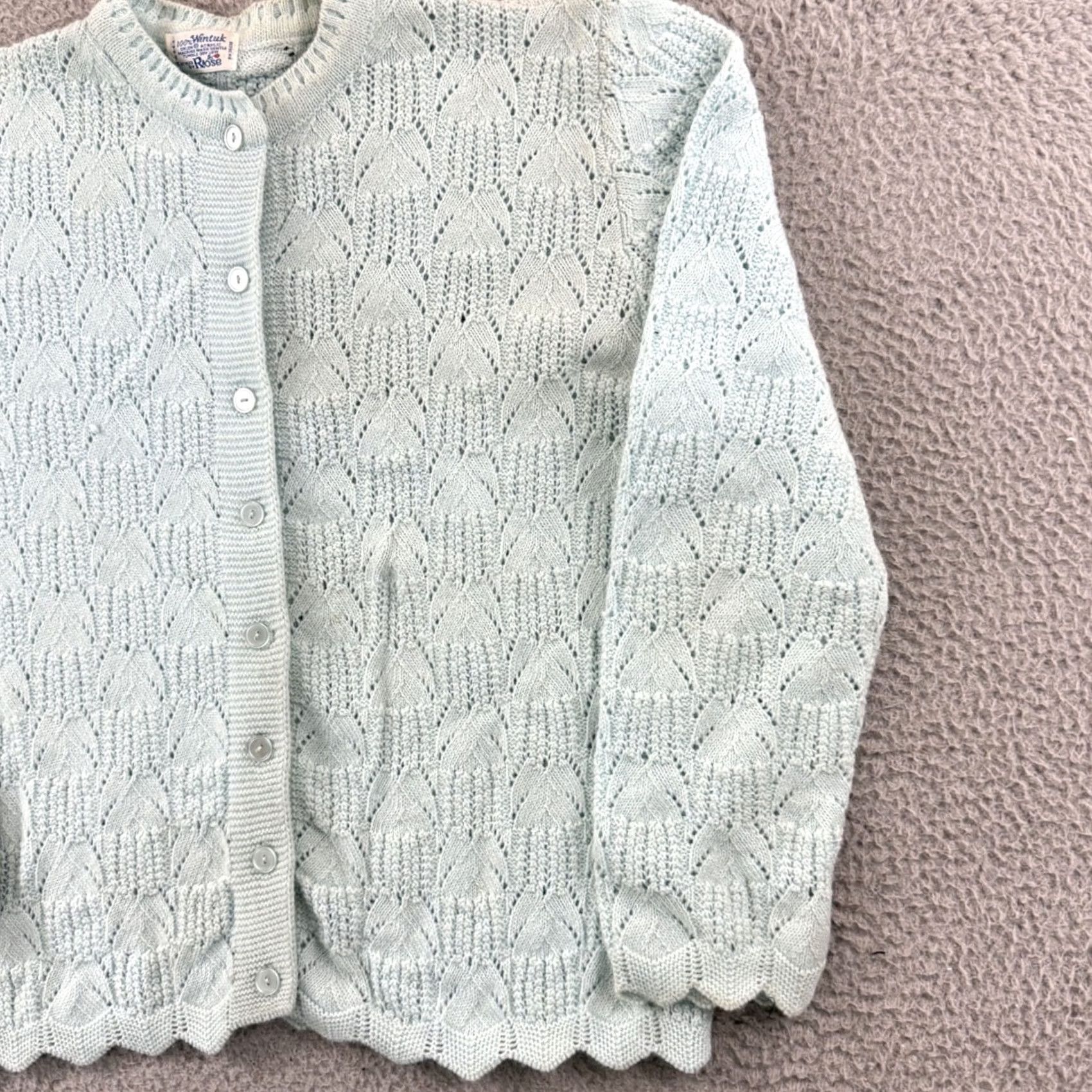 Vintage Vintage Wintuk Sweater Large Blue Cardigan Womens Casual Workwear Autumn/Fall Size L / US 10 / IT 46 - 5 Thumbnail