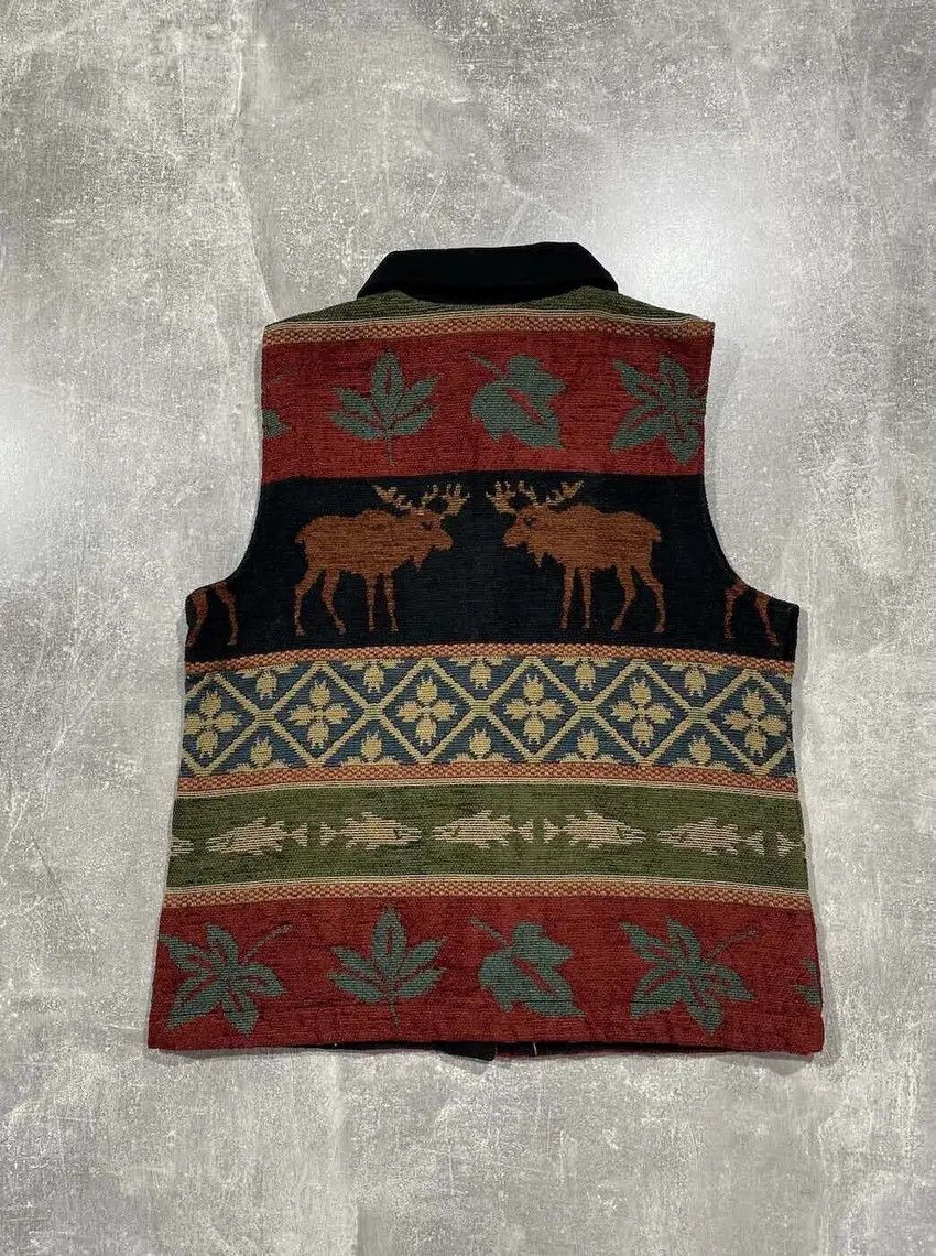 Japanese Brand Vintage 90s Hand Made animal vest embroidered logo Size US S / EU 44-46 / 1 - 2 Thumbnail