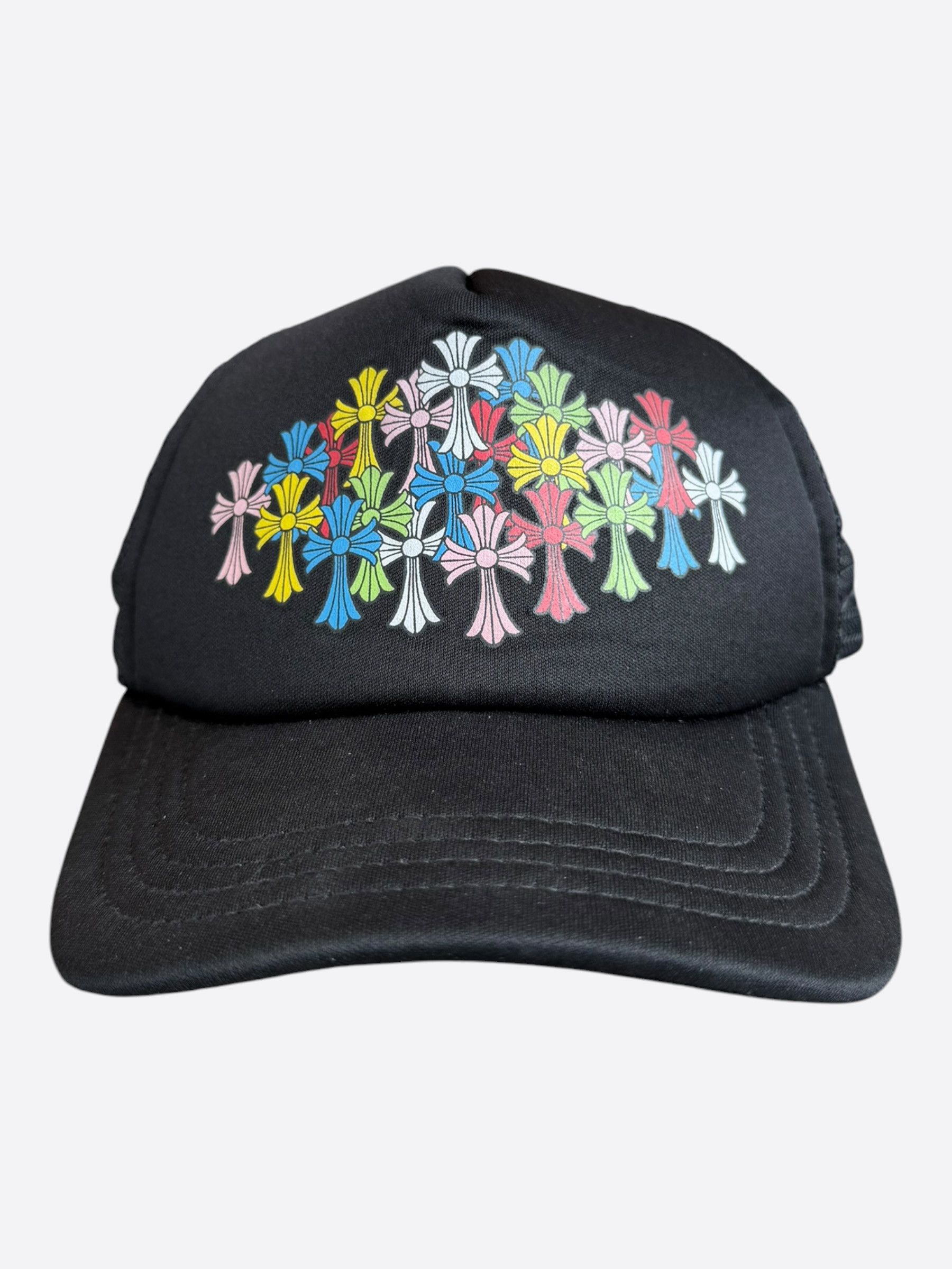 Chrome Hearts Chrome Hearts Black Multicolor Cross Trucker Hat Size ONE SIZE - 1 Thumbnail