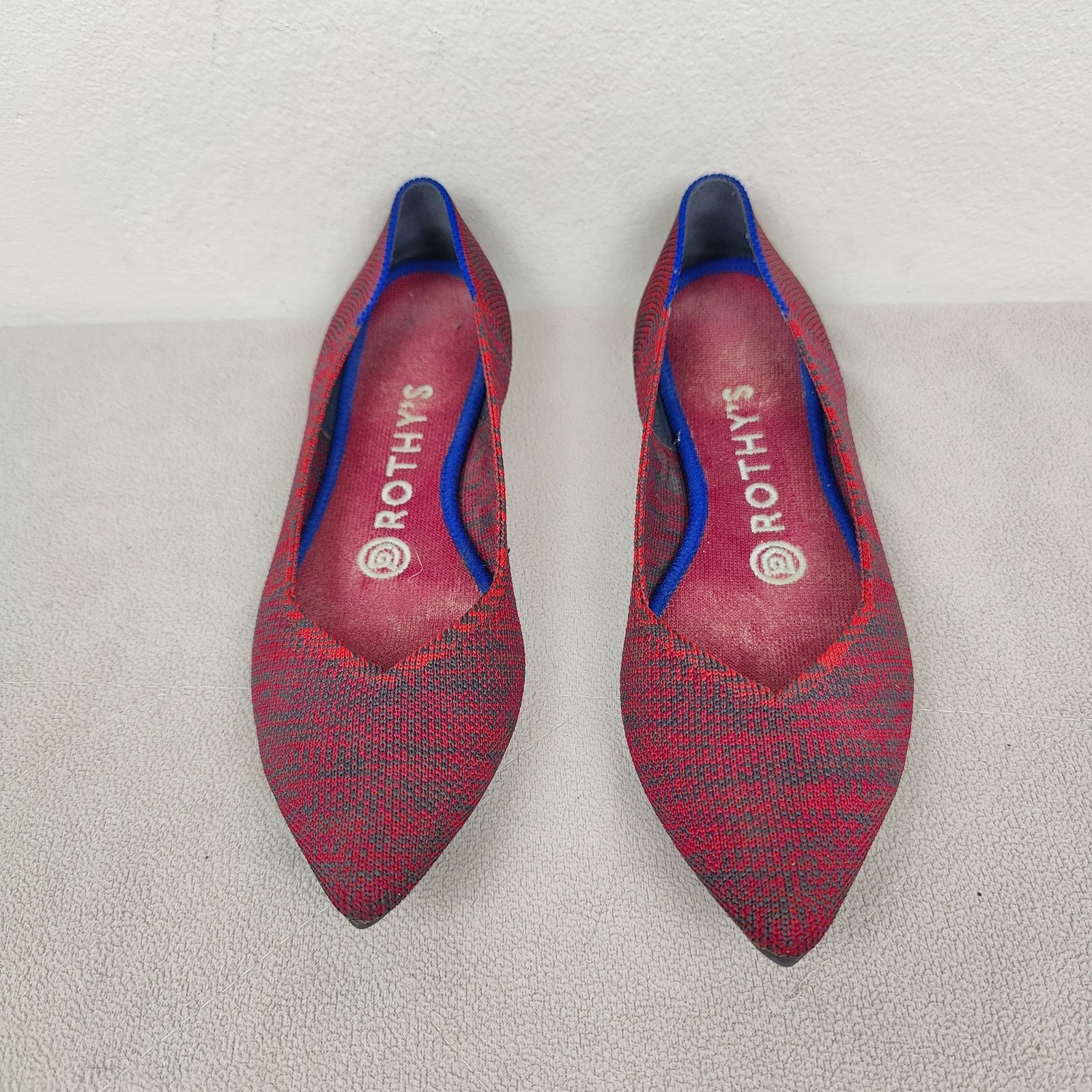 Other Rothy's The Point Flat Womens 6 Crimson Heather Red Size US 6 / IT 36 - 4 Thumbnail