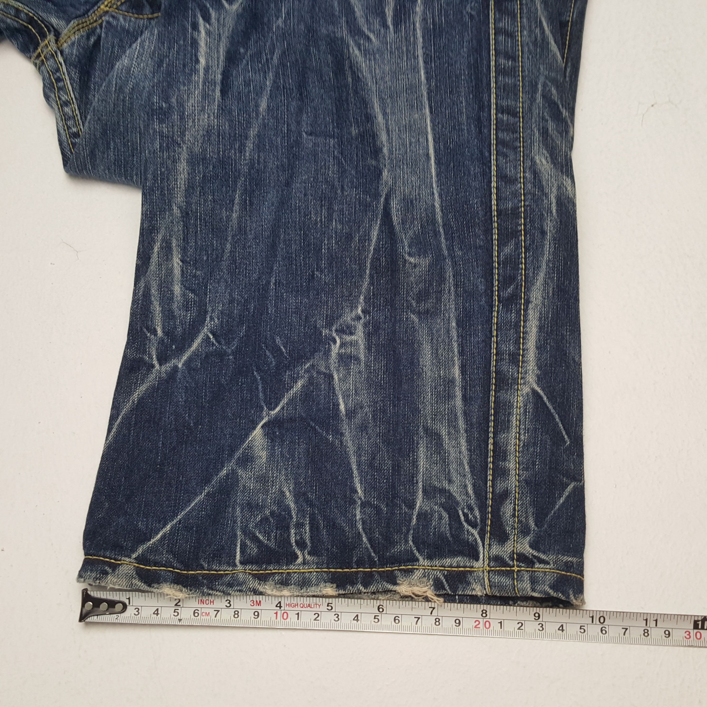Japanese Brand Blue Way Streetwear Rock Punk Style Jeans Size US 36 / EU 52 - 11 Thumbnail