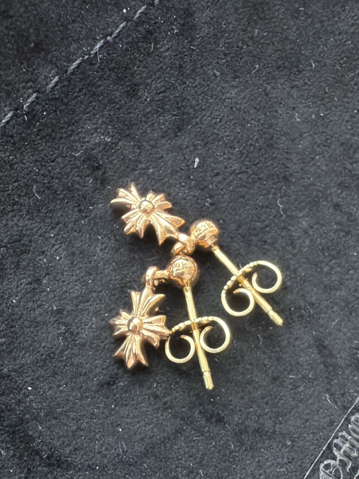 Chrome Hearts Chrome Hearts 22K Tiny E earrings pair Size ONE SIZE - 9 Thumbnail