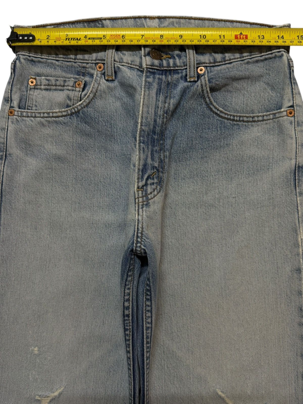 Levi's Vintage 90s Levis 512 Blue Faded Wash Distressed Wide Leg Size US 29 - 7 Thumbnail