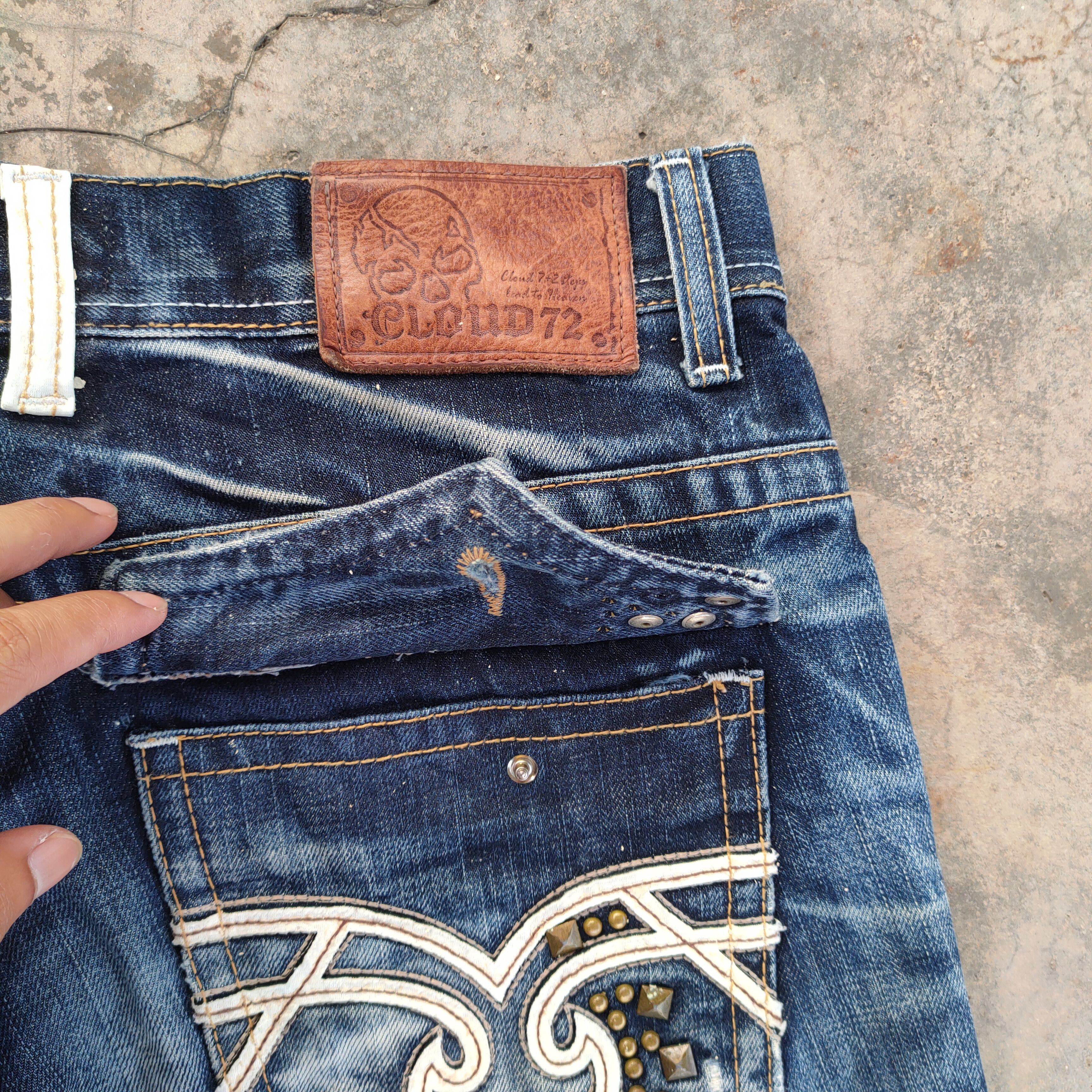 Japanese Brand VINTAGE JAPANESE FADED DISTRESSED JEAN PANTS Size US 34 / EU 50 - 10 Thumbnail