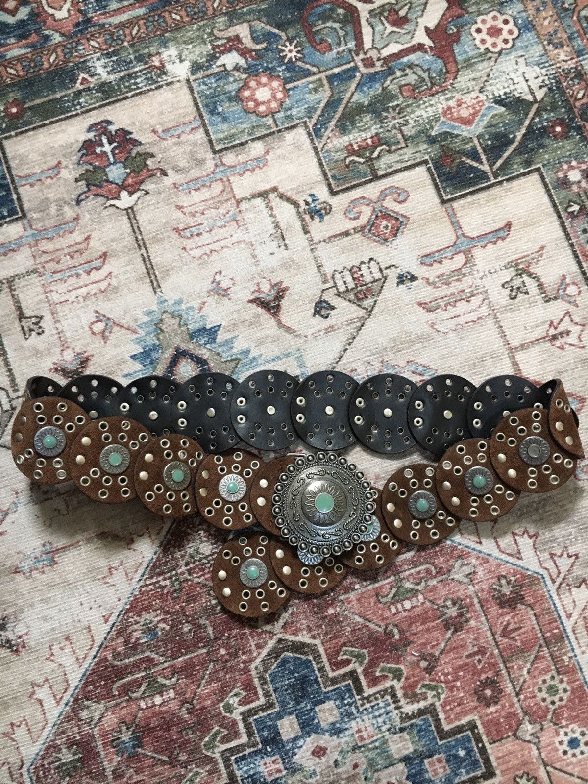 If Six Was Nine Vintage Studded Disc Belt Size ONE SIZE - 1 Thumbnail