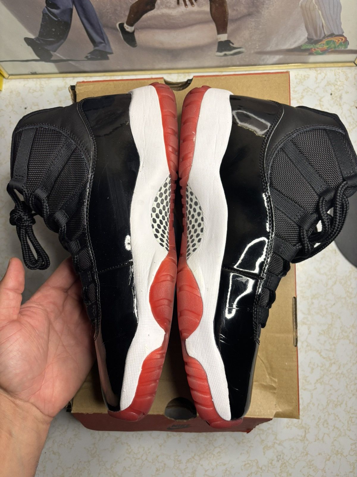 Jordan Brand Air Jordan 11 Bred 2019 Size US 10 / EU 43 - 3 Thumbnail