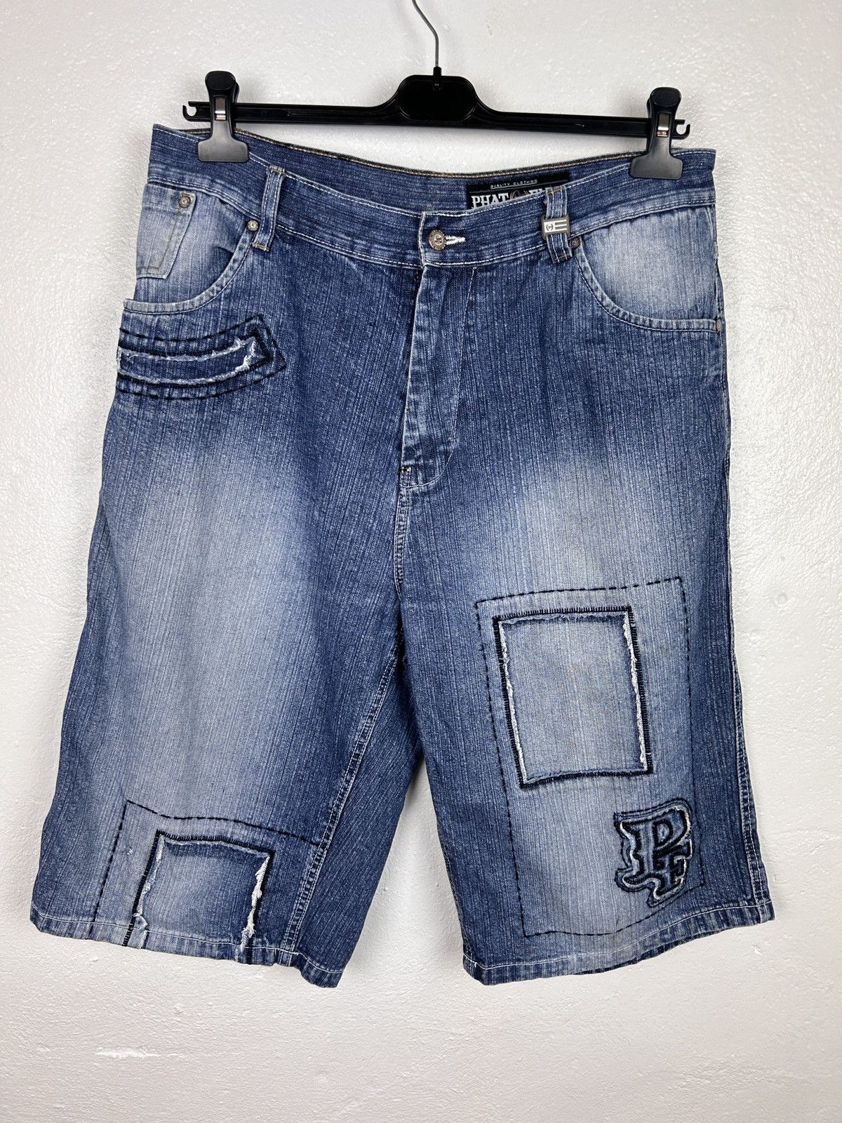 90s USA製 Levi's 560 Remake Baggy Shorts Levi's Baggy Shorts Mens 90s Men Embroidered Denim Shorts Hip Hop