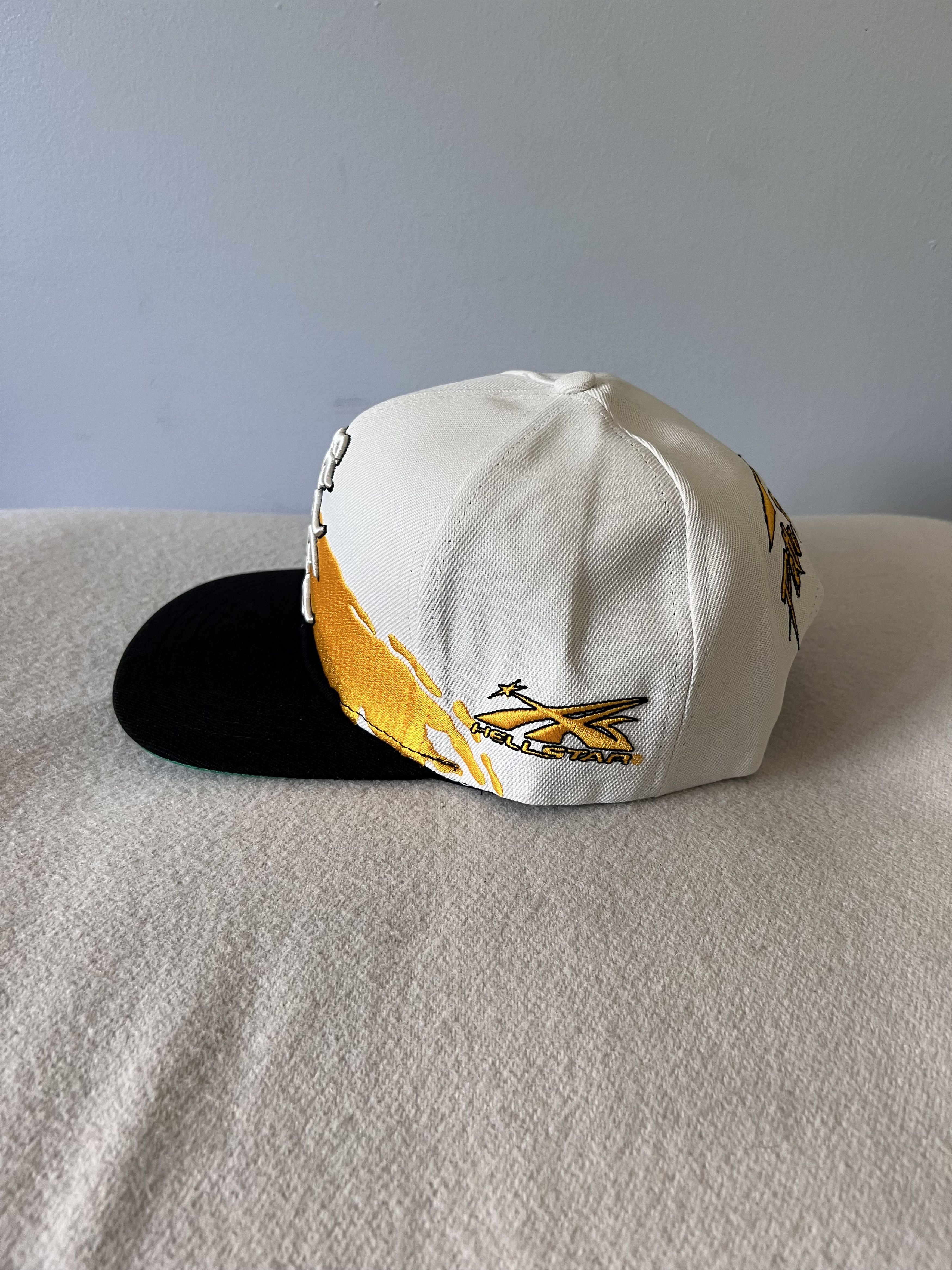 HELLSTAR Hellstar Paintbrush Snapback Hat in Black Yellow White Size ONE SIZE - 3 Thumbnail